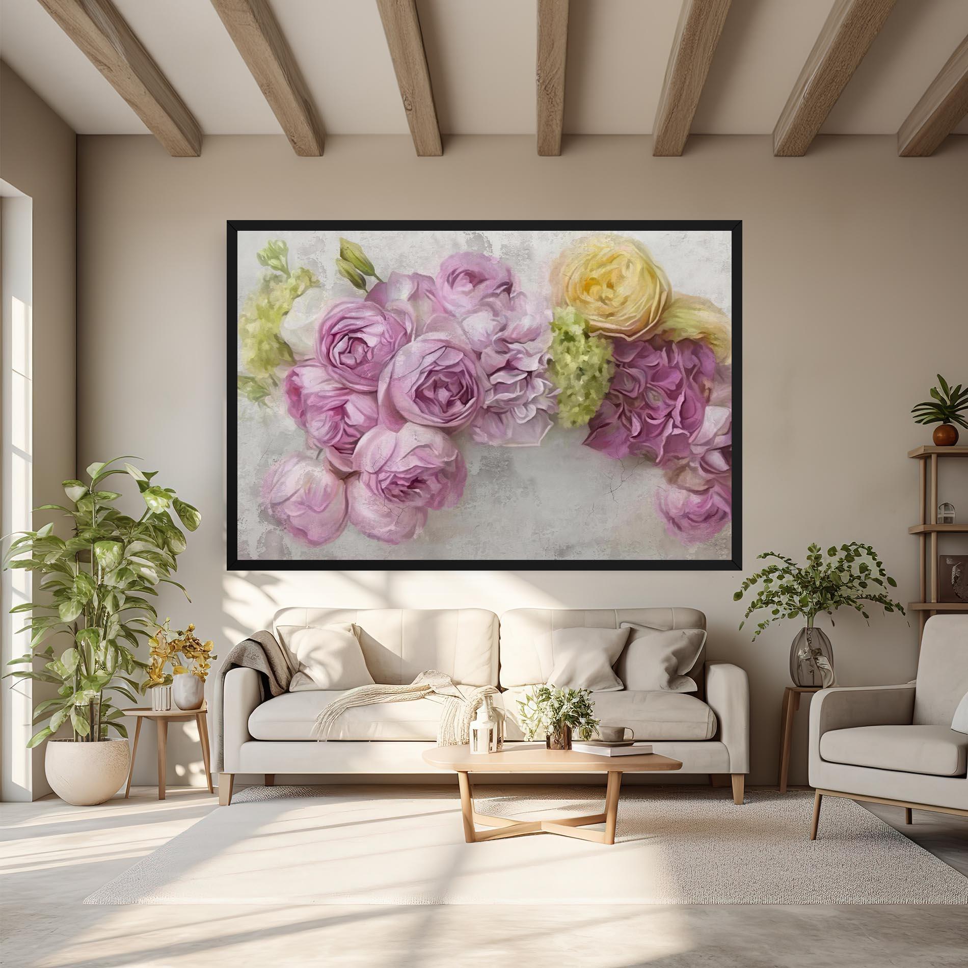 Leinwandbild Trandafiri Colorati mockup 6