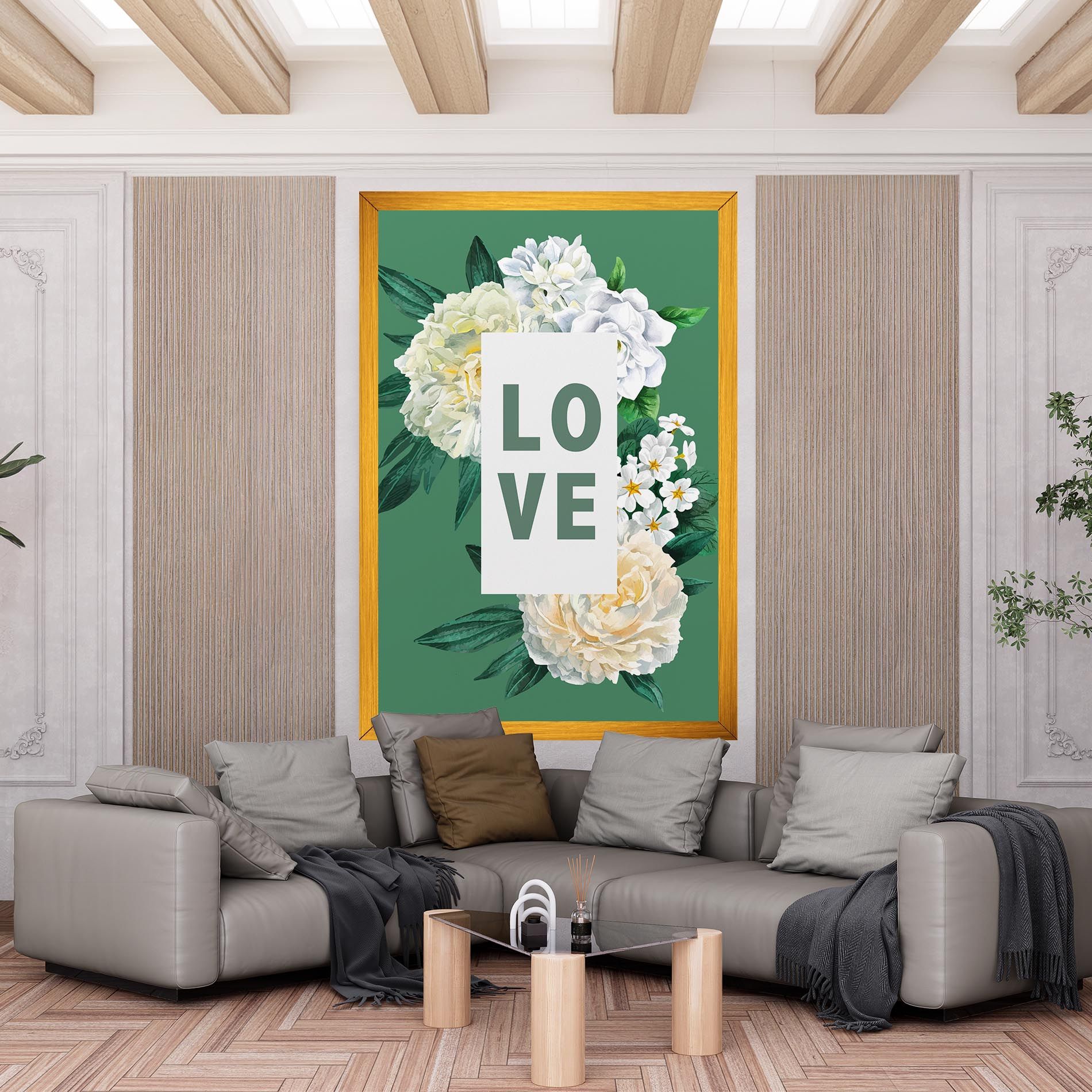 Love Green Rose mockup 6