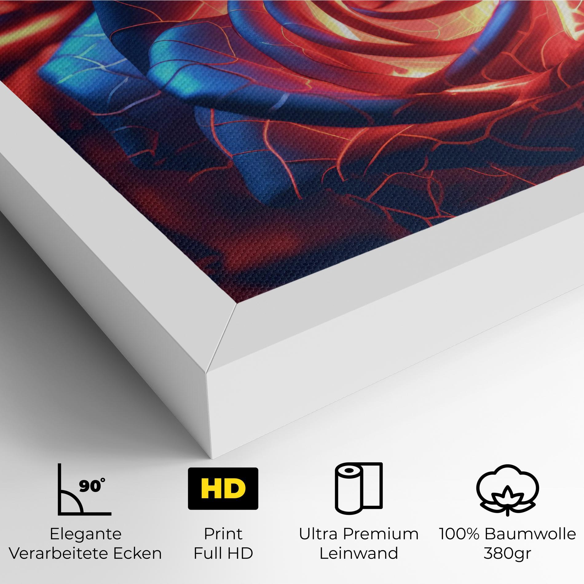 Leinwandbild Glowing Roses mockup 4