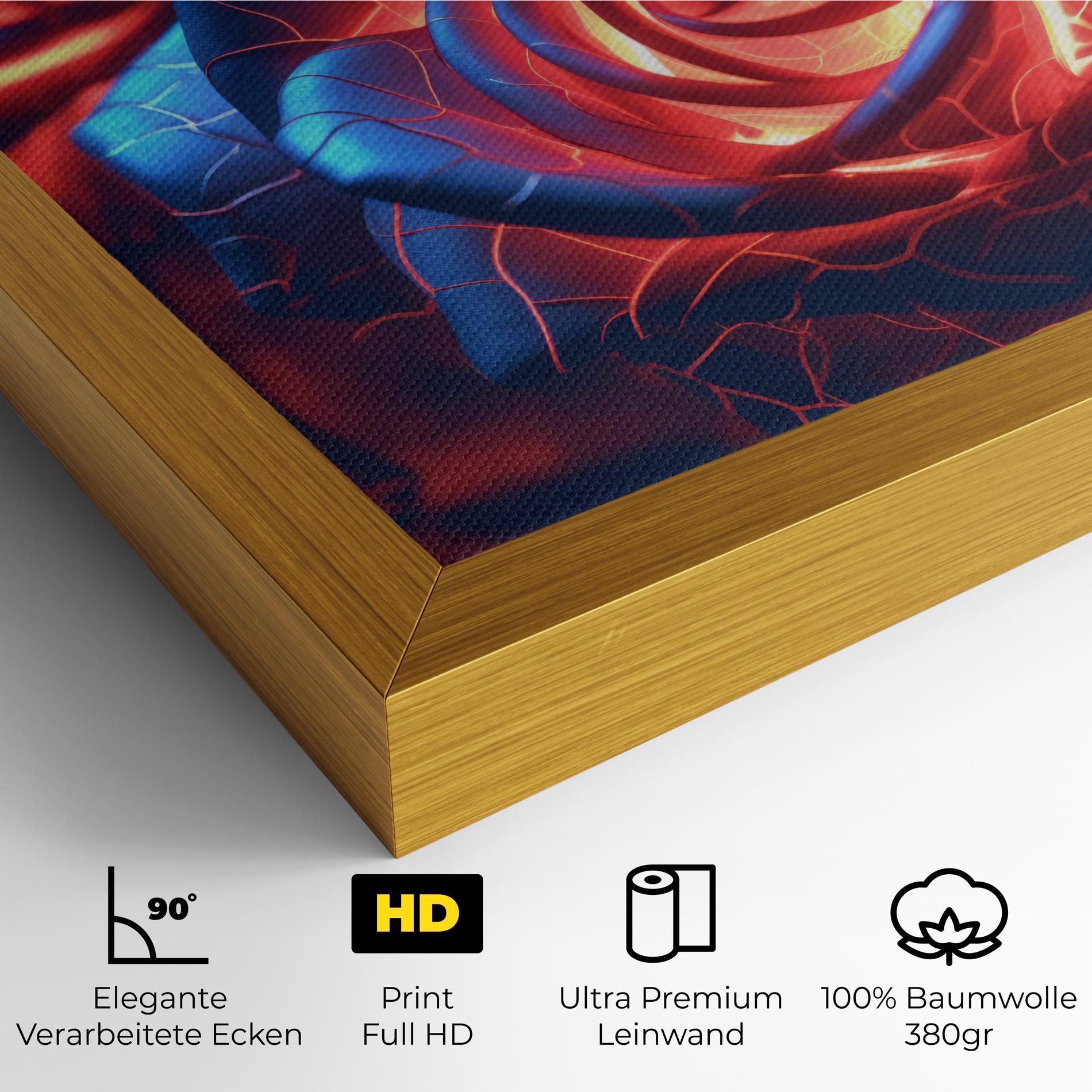 Leinwandbild Glowing Roses mockup 4