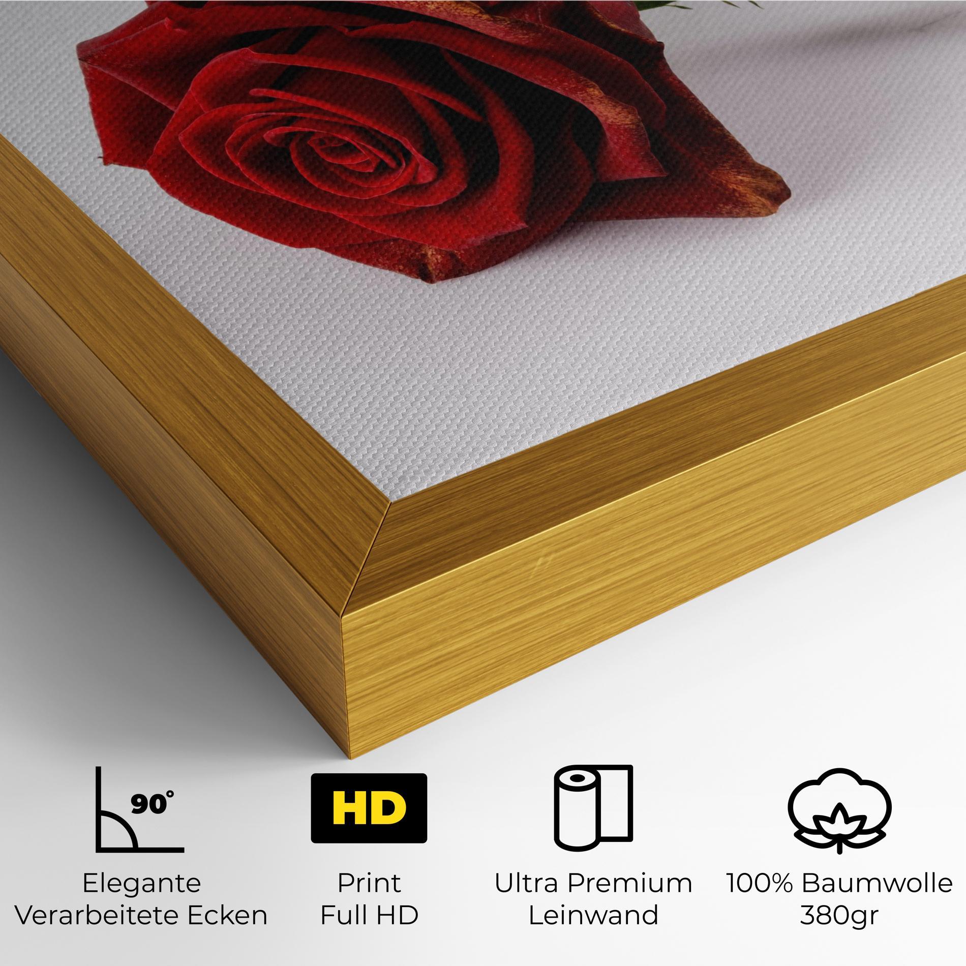 Leinwandbild Lonely Rose mockup 4
