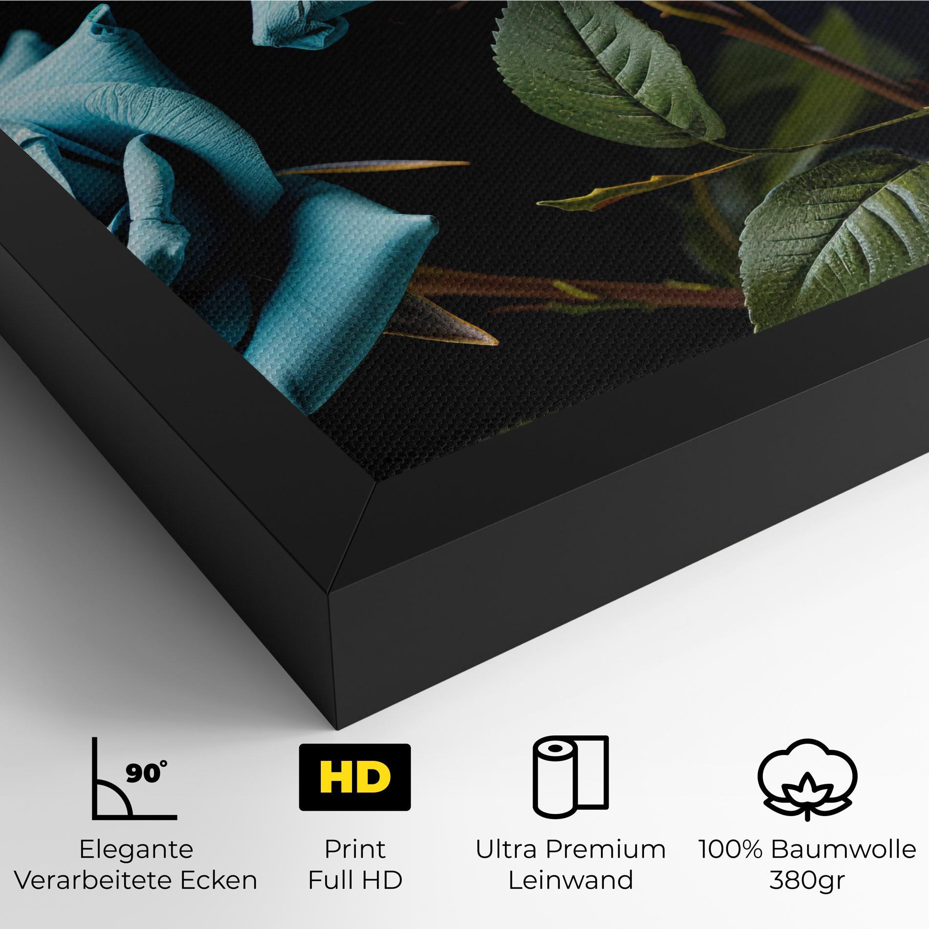 Leinwandbild Blue Roses mockup 4