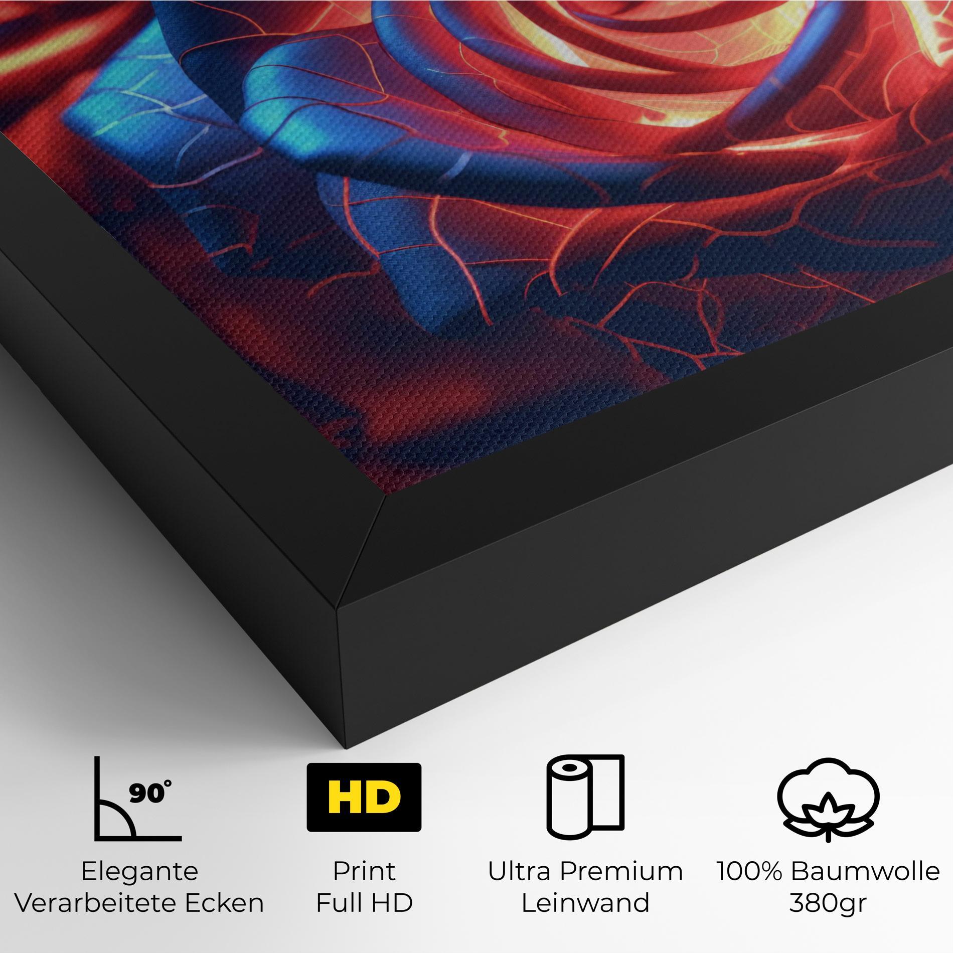 Leinwandbild Glowing Roses mockup 4