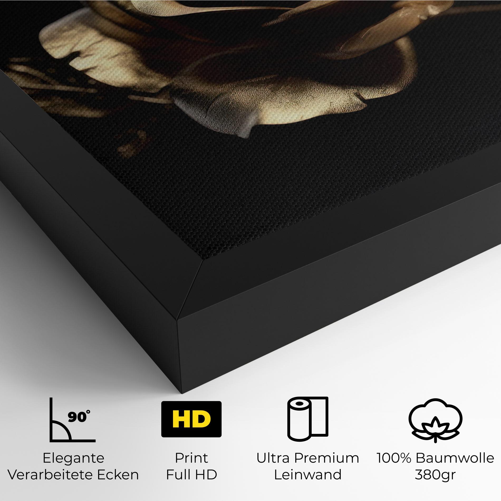 Leinwandbild Gold Rose mockup 4