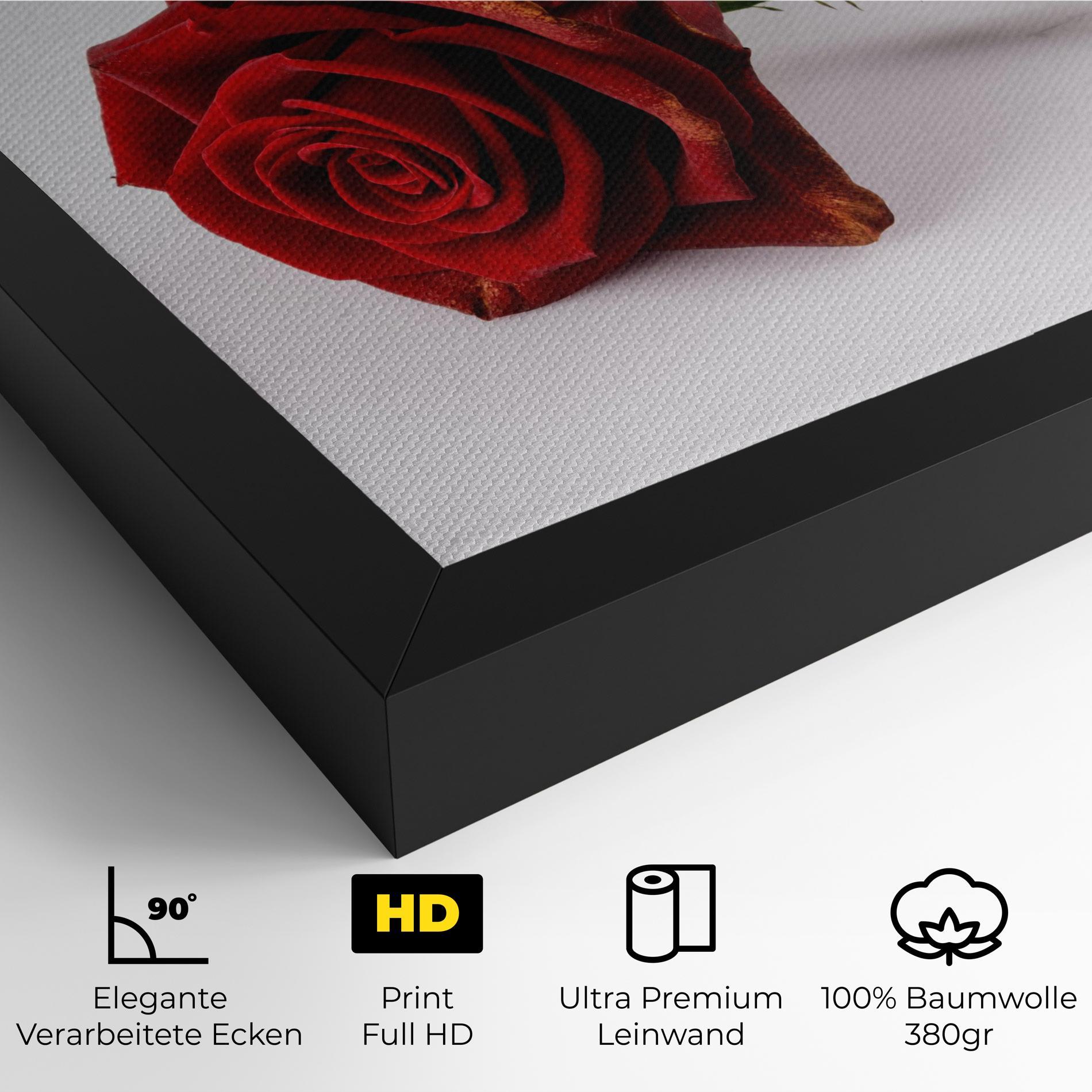 Leinwandbild Lonely Rose mockup 4