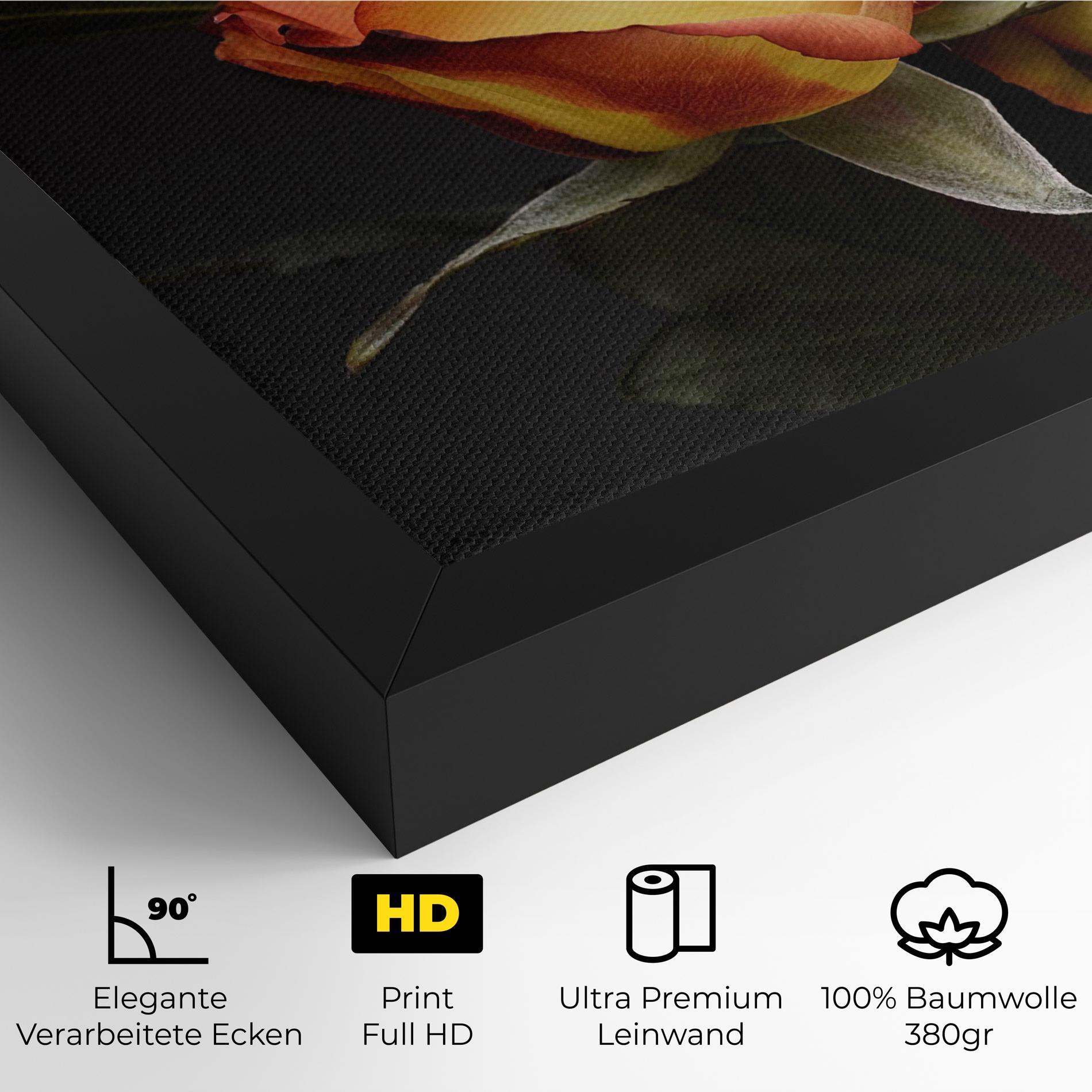 Leinwandbild Orange Rose mockup 4