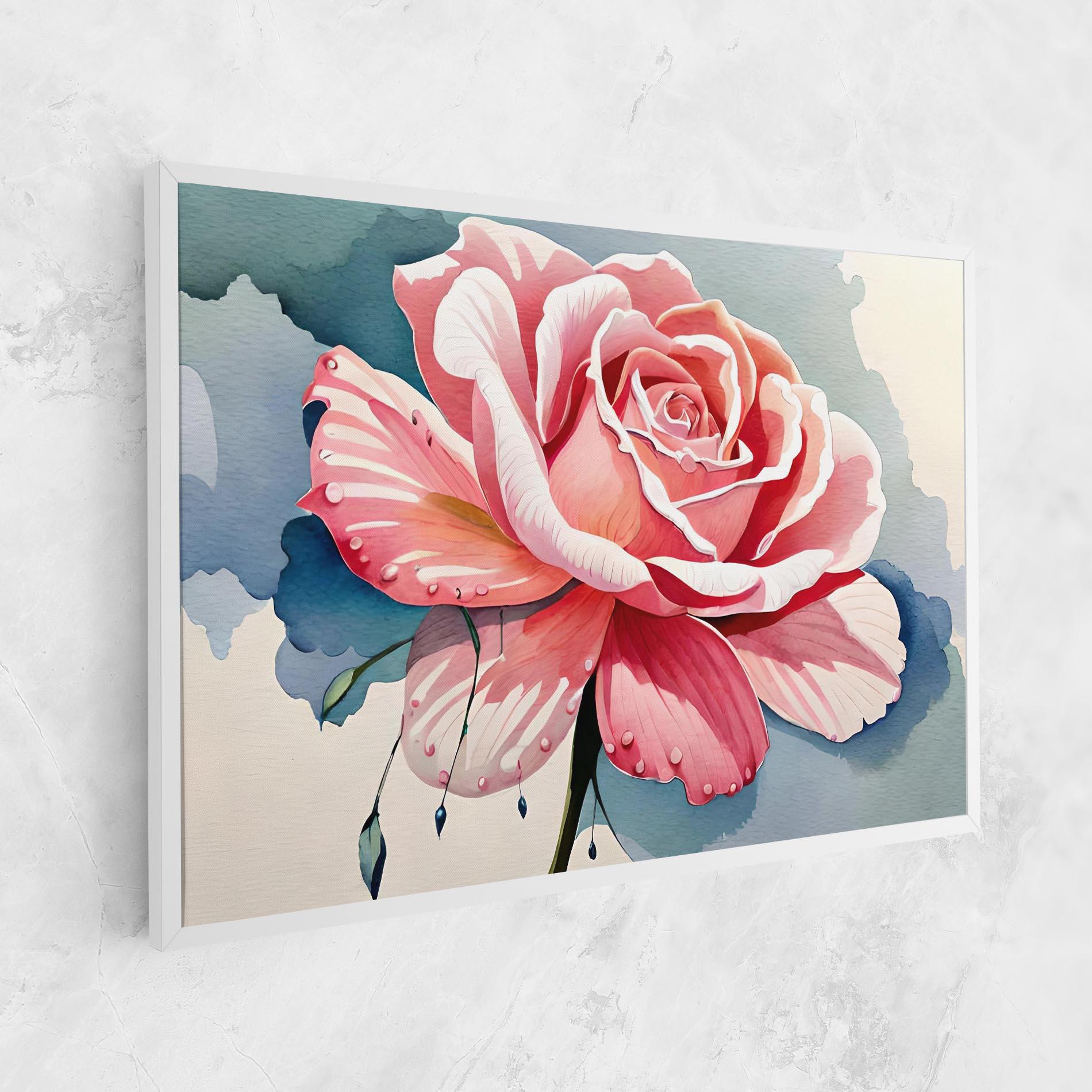 Leinwandbild Bih Pink Rose mockup 1