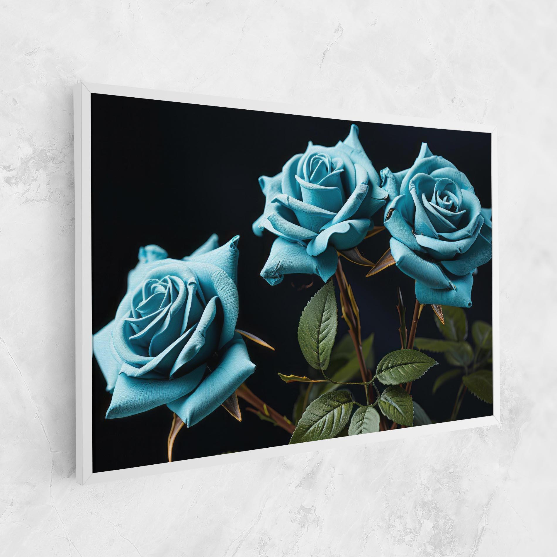 Leinwandbild Blue Roses mockup 1
