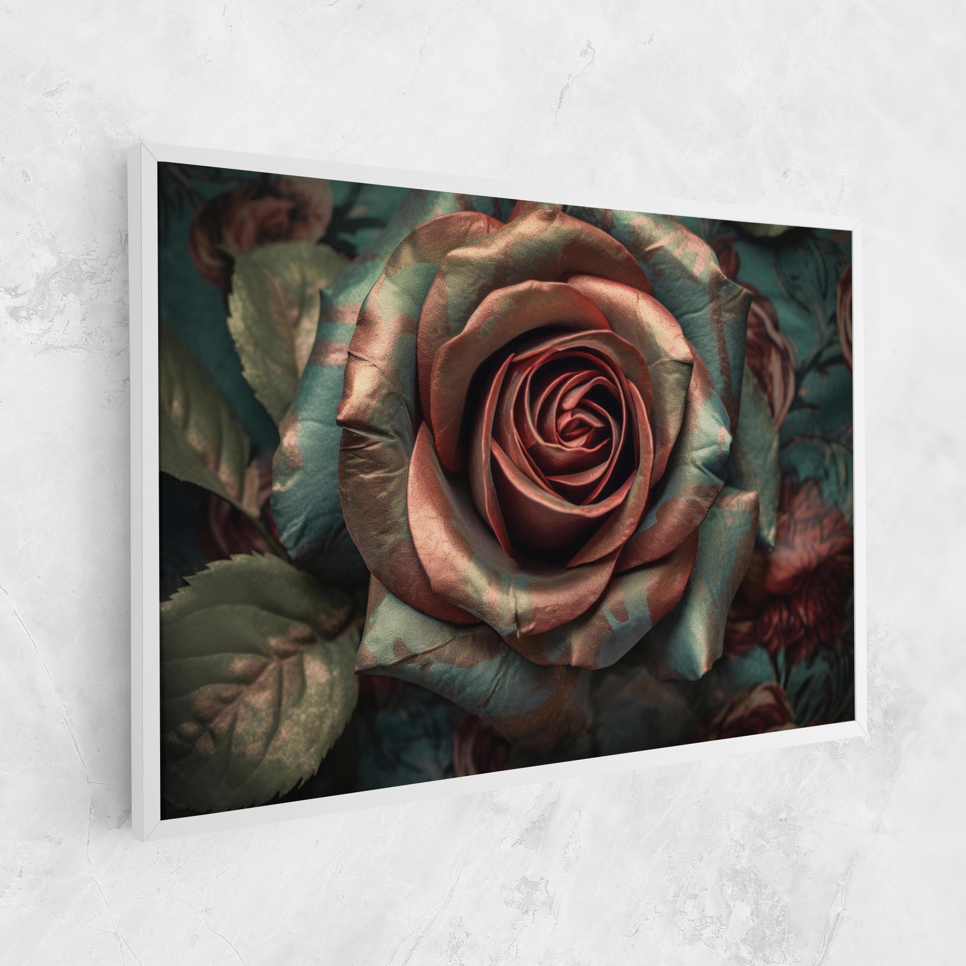 Leinwandbild Exotic Blue Rose mockup 1