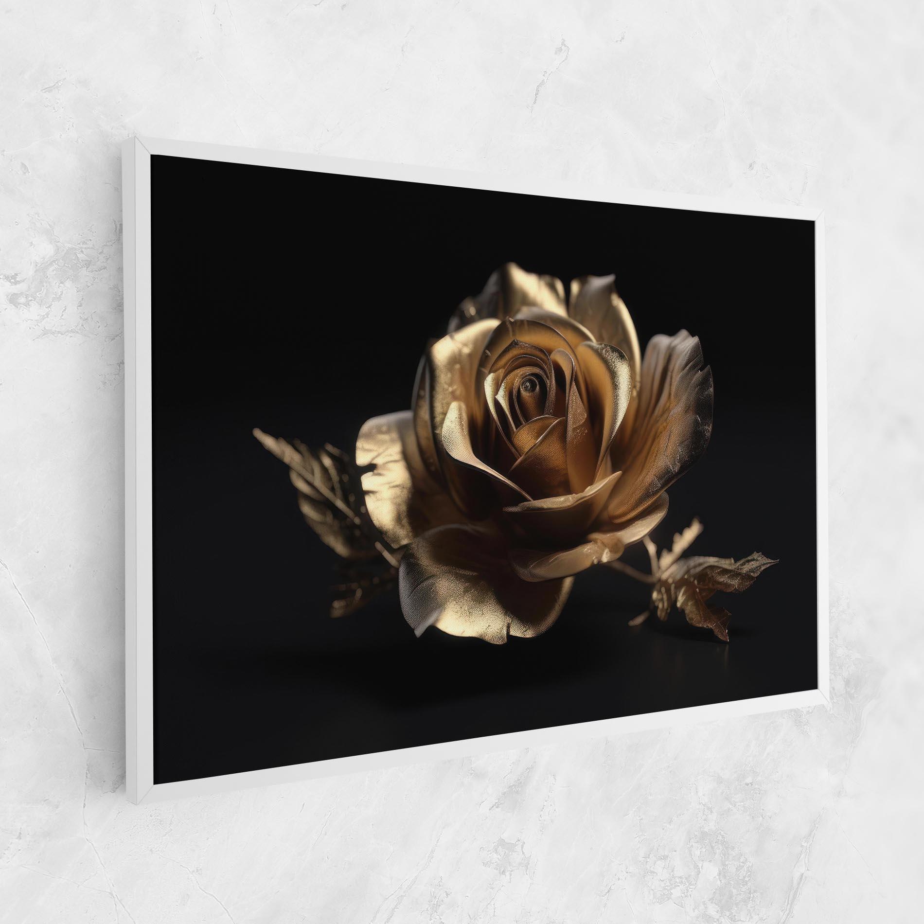 Leinwandbild Gold Rose mockup 1