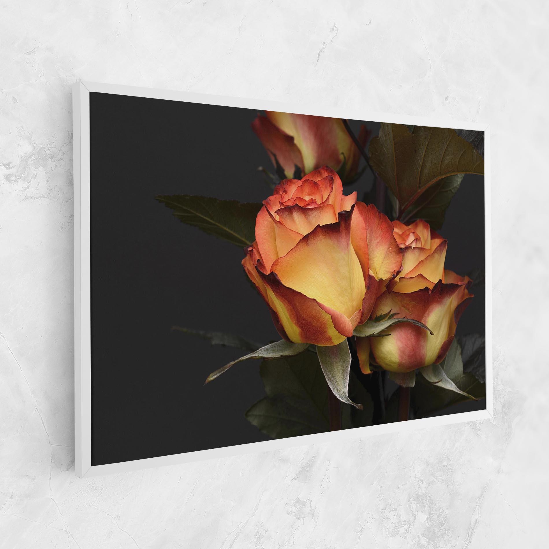 Leinwandbild Orange Rose mockup 1
