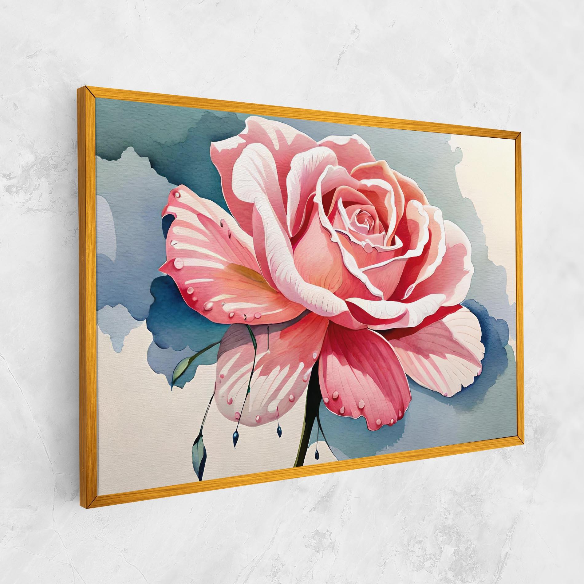 Leinwandbild Bih Pink Rose mockup 1
