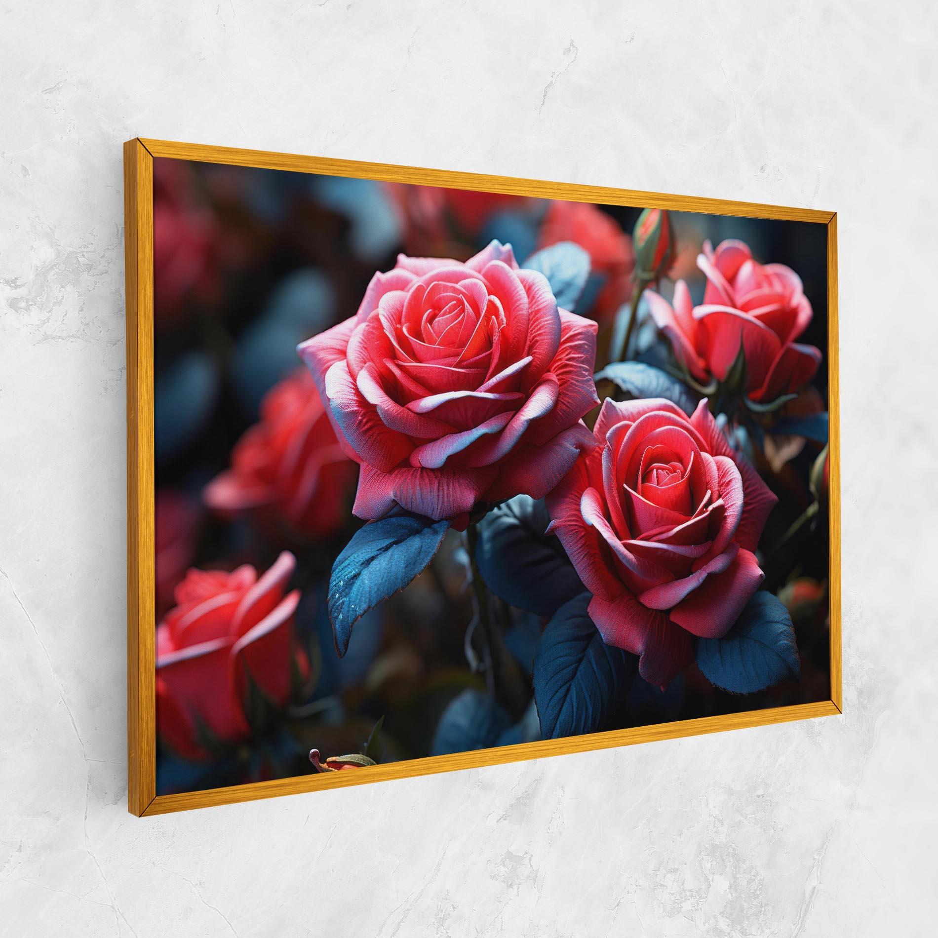 Leinwandbild Dark Pink Rose mockup 1