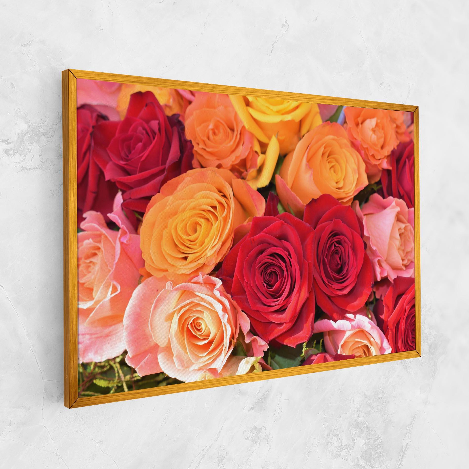 Leinwandbild Mixed Roses mockup 1