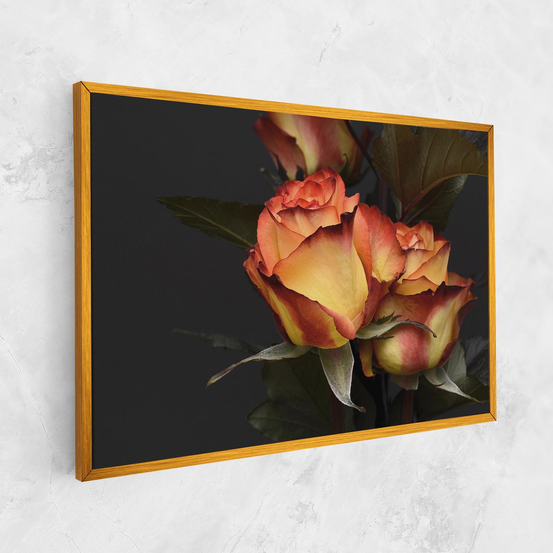 Leinwandbild Orange Rose mockup 1