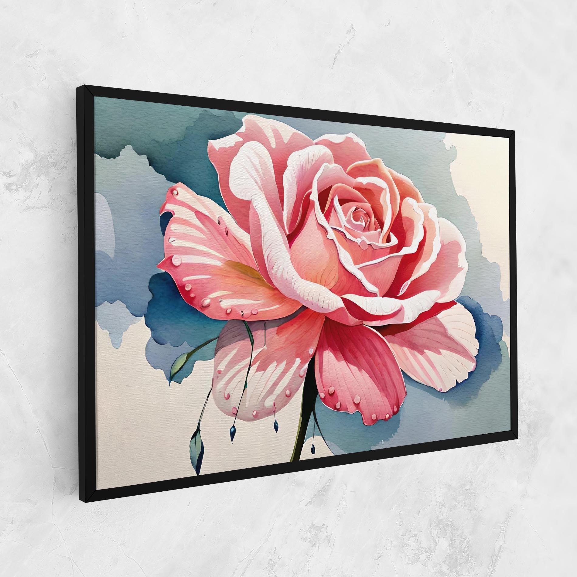 Leinwandbild Bih Pink Rose mockup 1