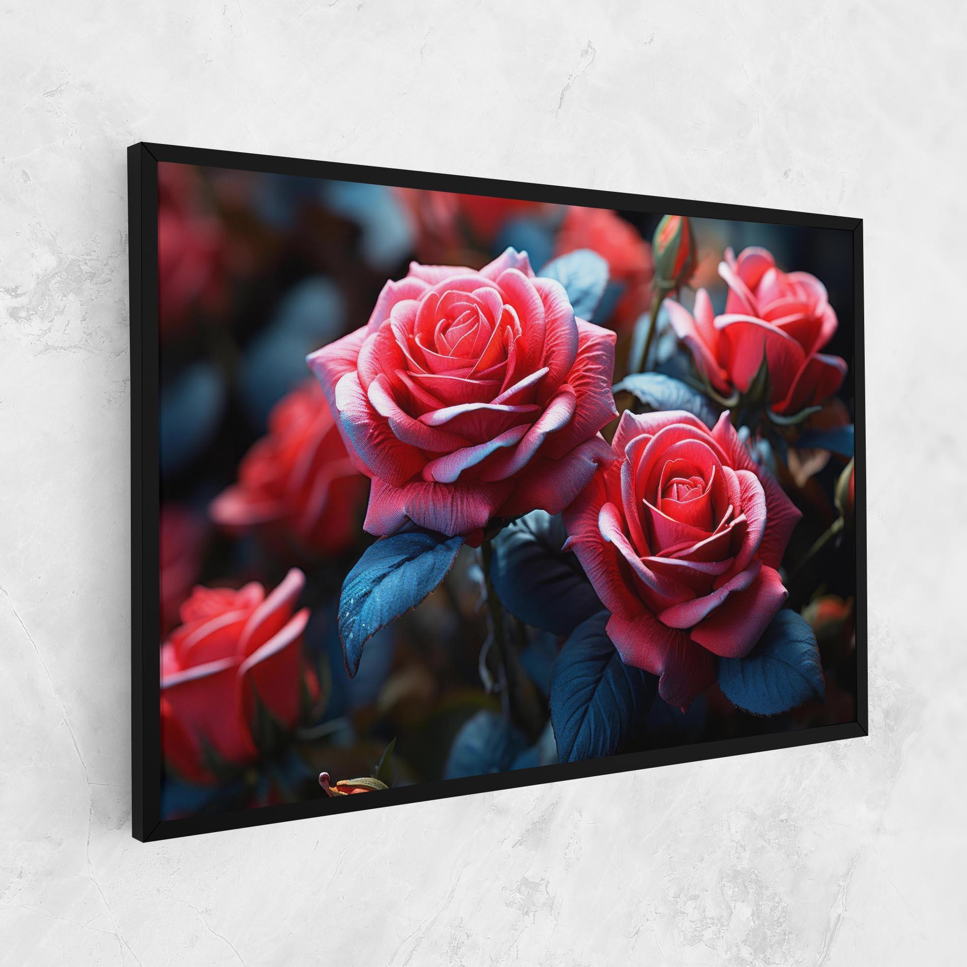 Leinwandbild Dark Pink Rose mockup 1