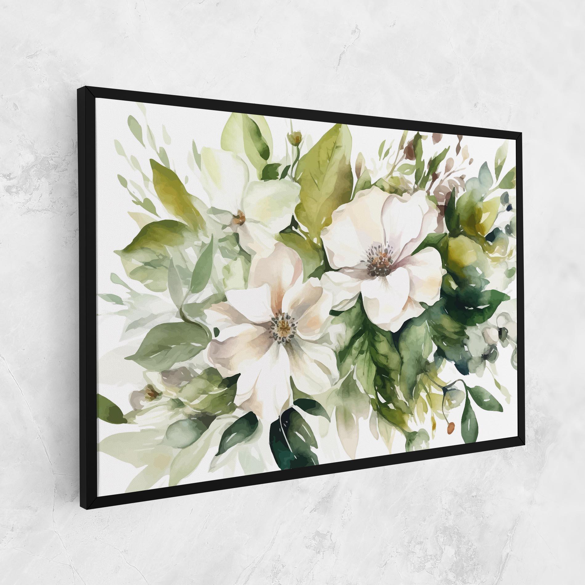 Leinwandbild Opened Rose mockup 1