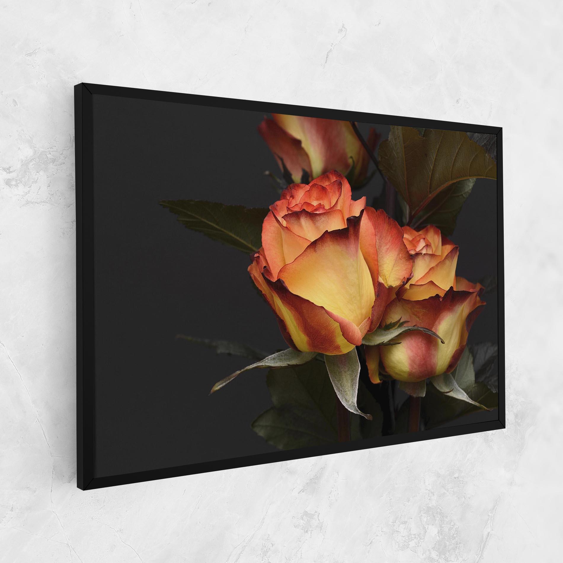 Leinwandbild Orange Rose mockup 1