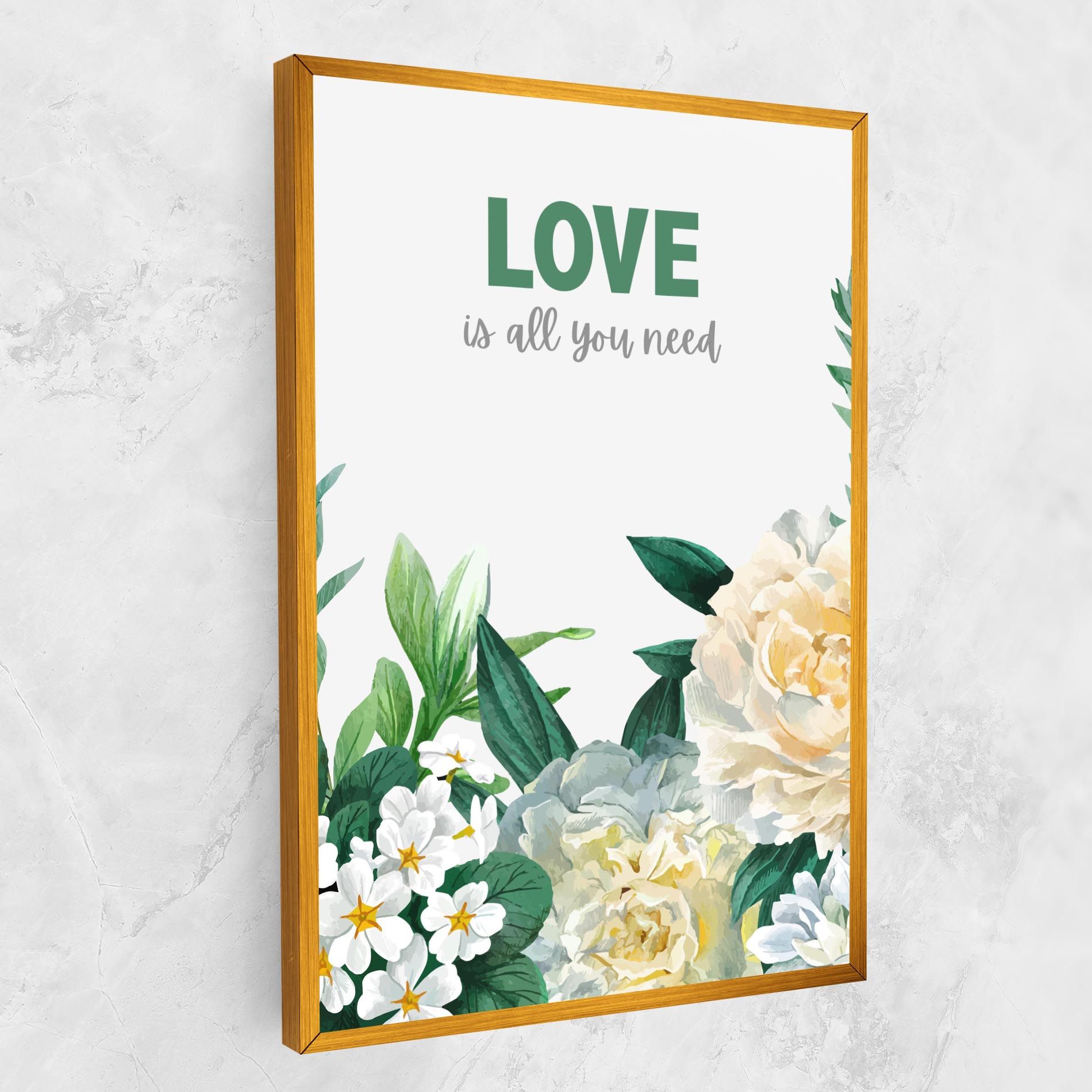 Green Rose Love mockup 1