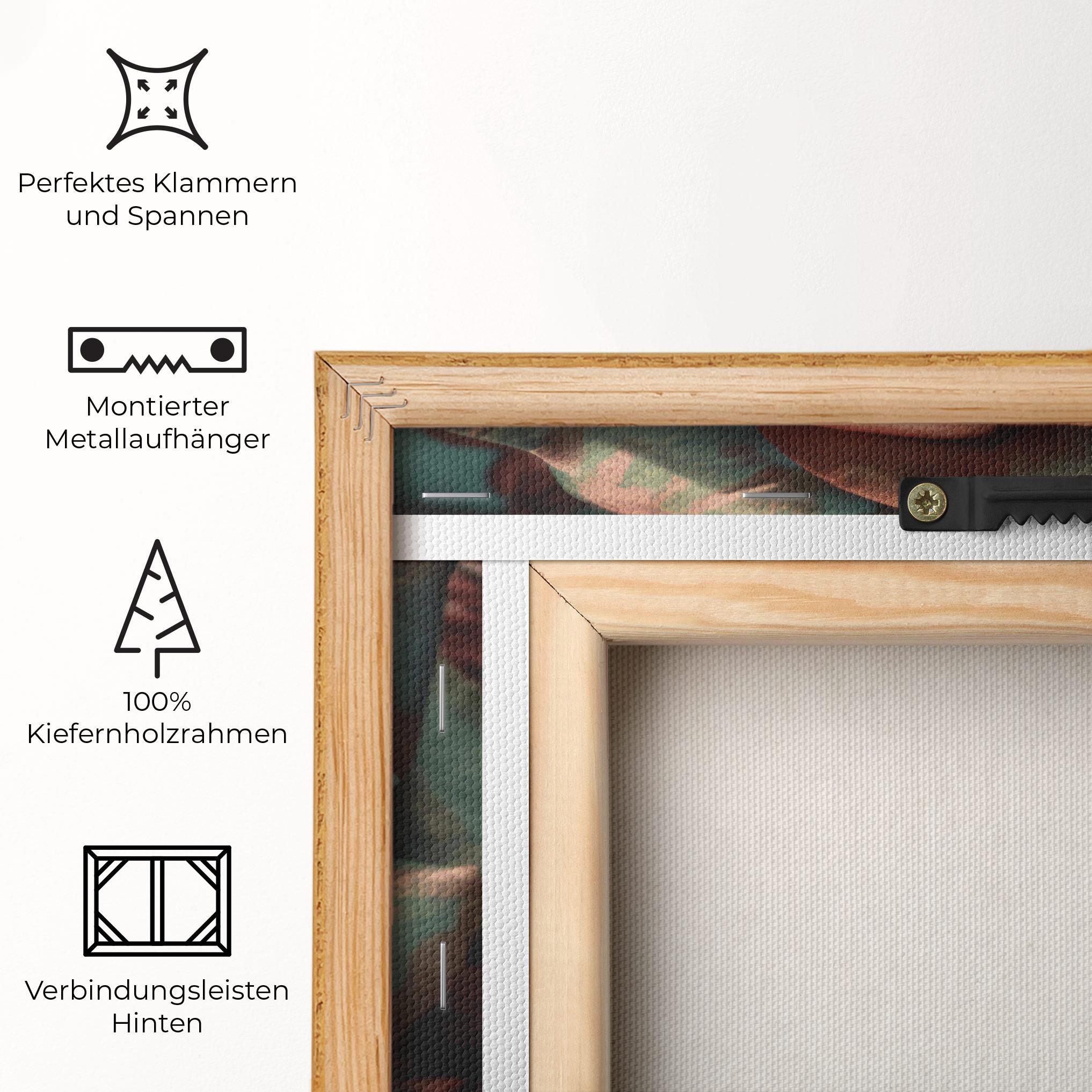 Leinwandbild Exotic Blue Rose mockup 5