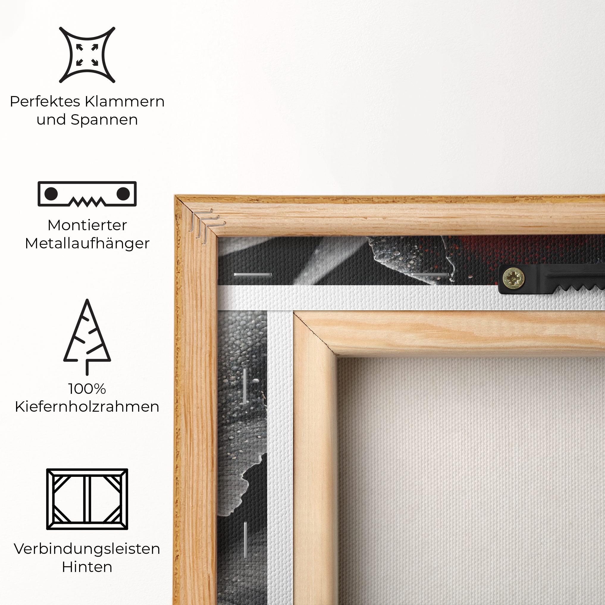 Leinwandbild Grey Orange Rose mockup 5