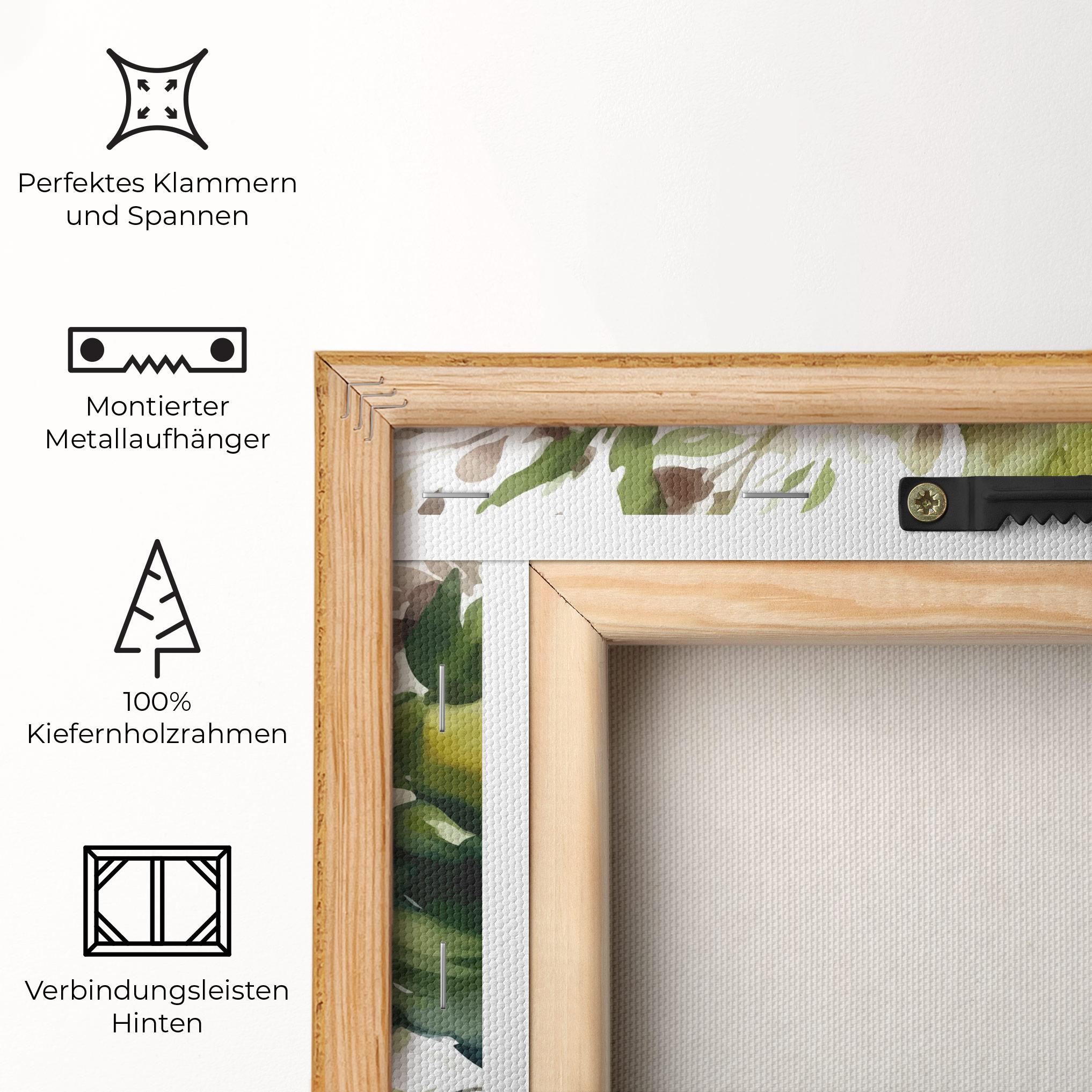 Leinwandbild Opened Rose mockup 5