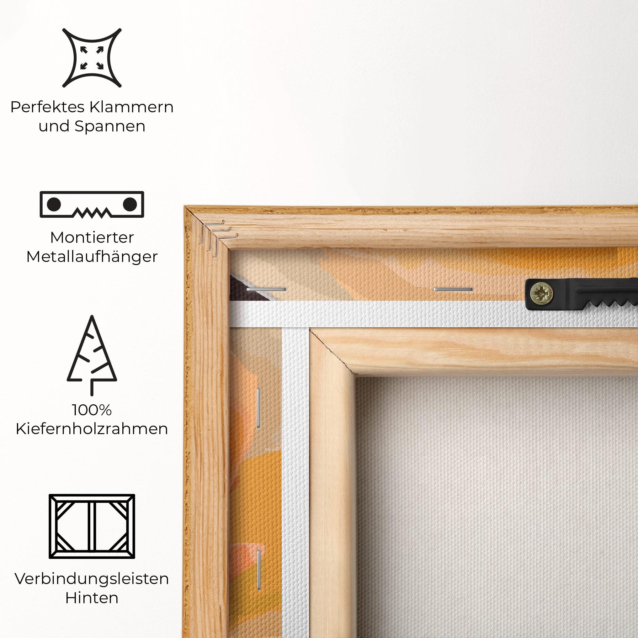 Leinwandbild Orange Rose Ioana mockup 5