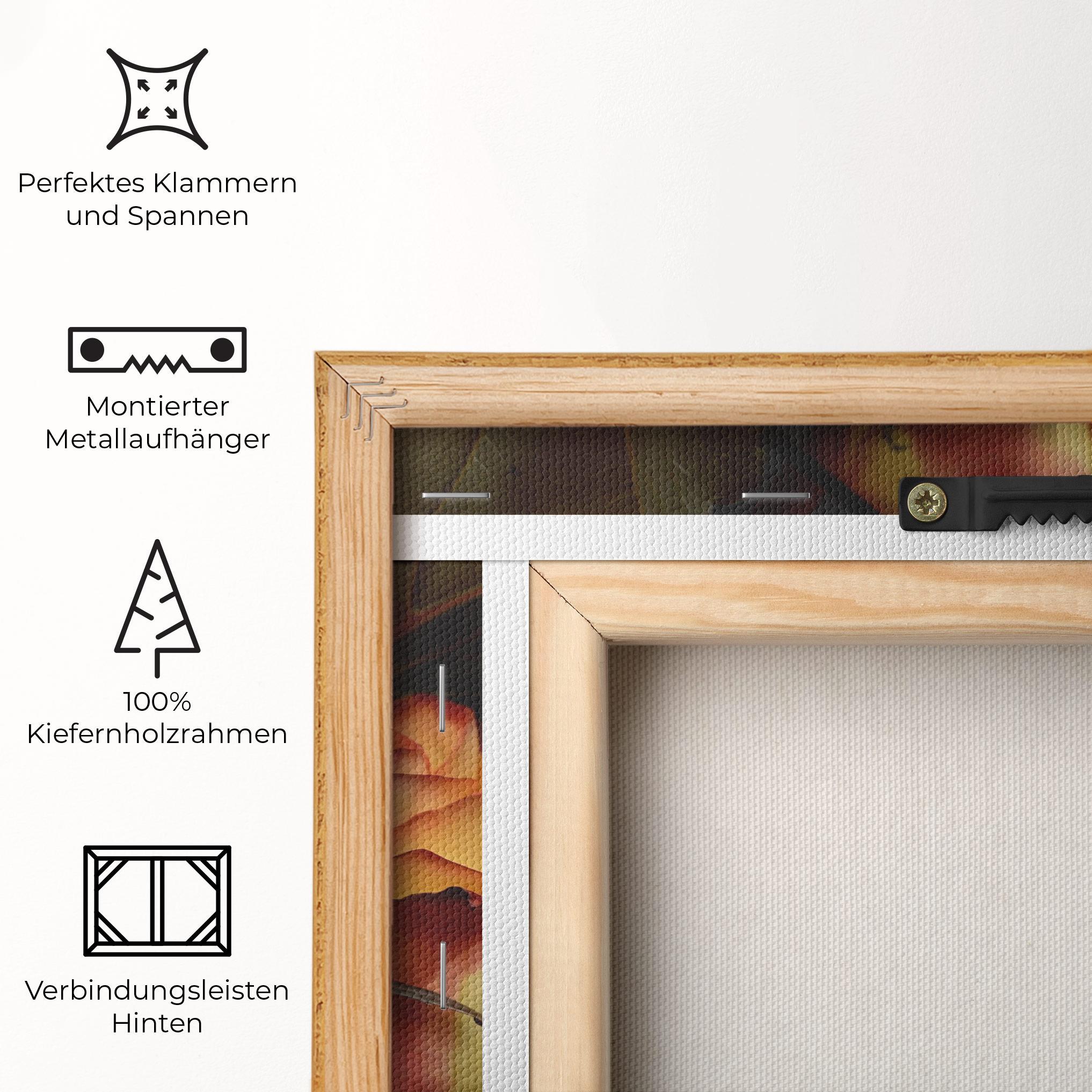 Leinwandbild Orange Rose mockup 5