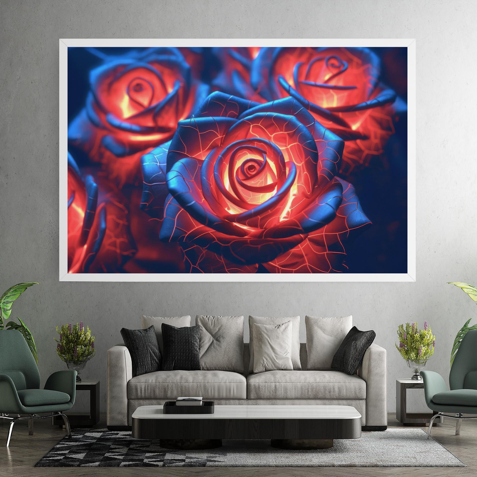 Leinwandbild Glowing Roses mockup 7