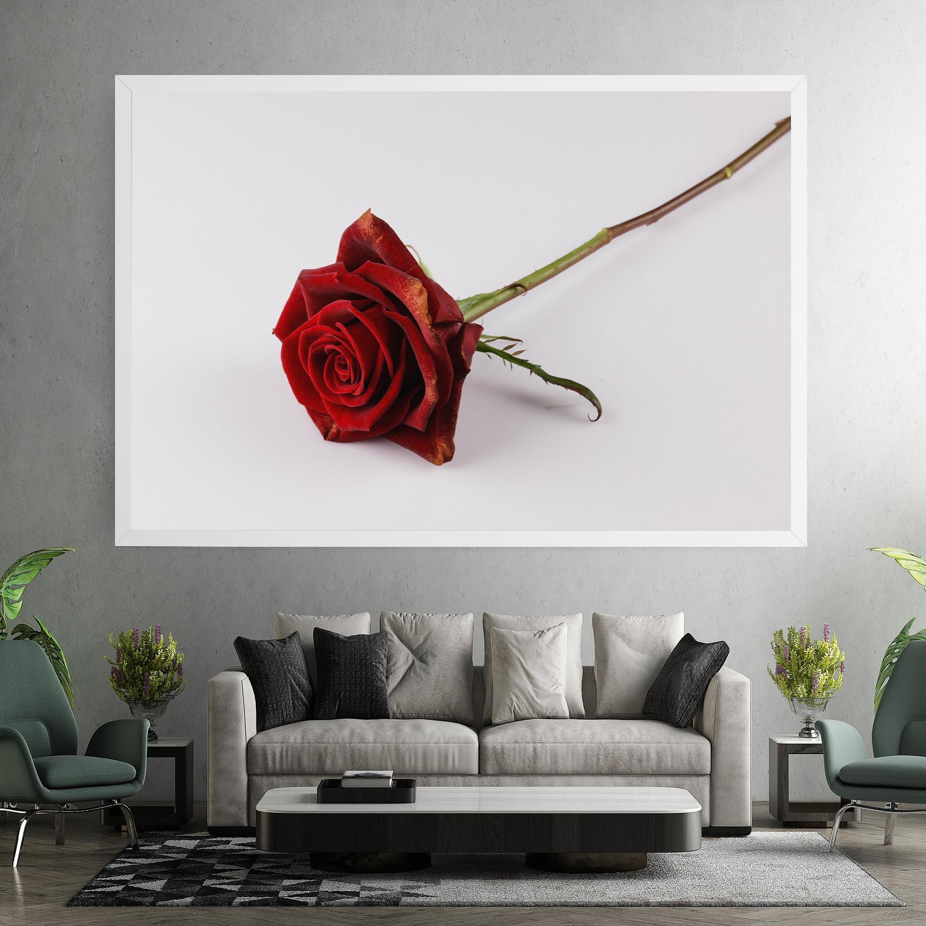 Leinwandbild Lonely Rose mockup 7