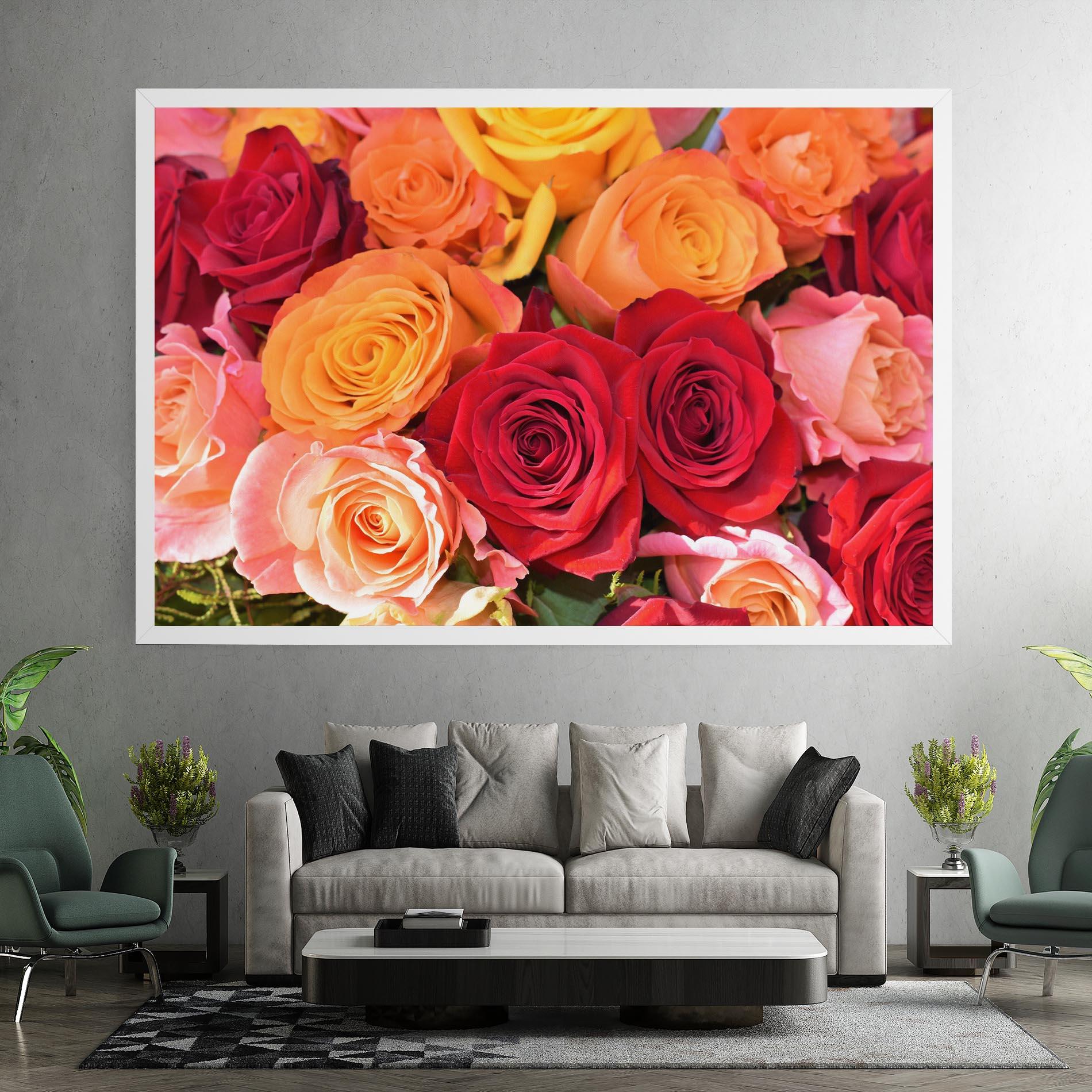 Leinwandbild Mixed Roses mockup 7