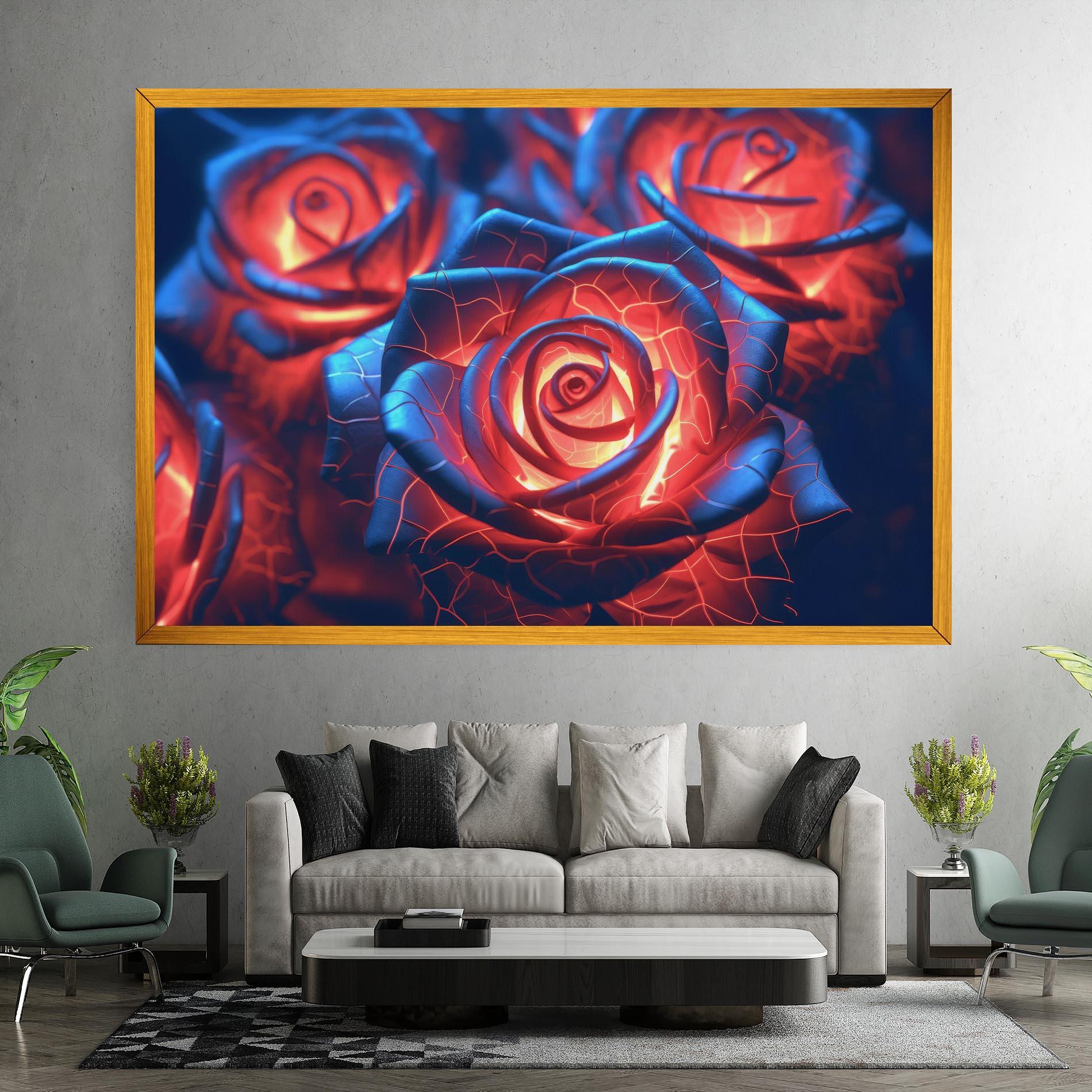 Leinwandbild Glowing Roses mockup 7