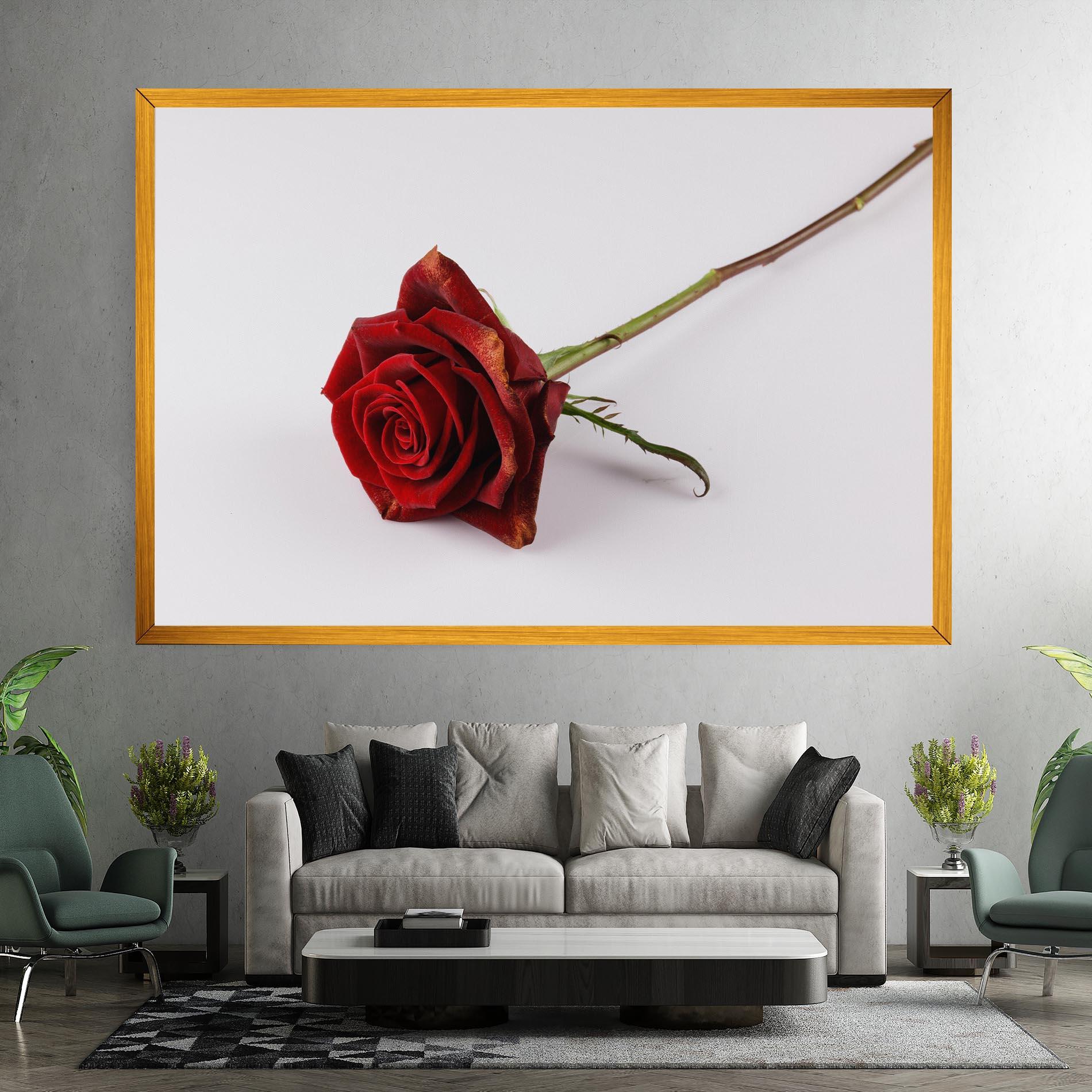 Leinwandbild Lonely Rose mockup 7