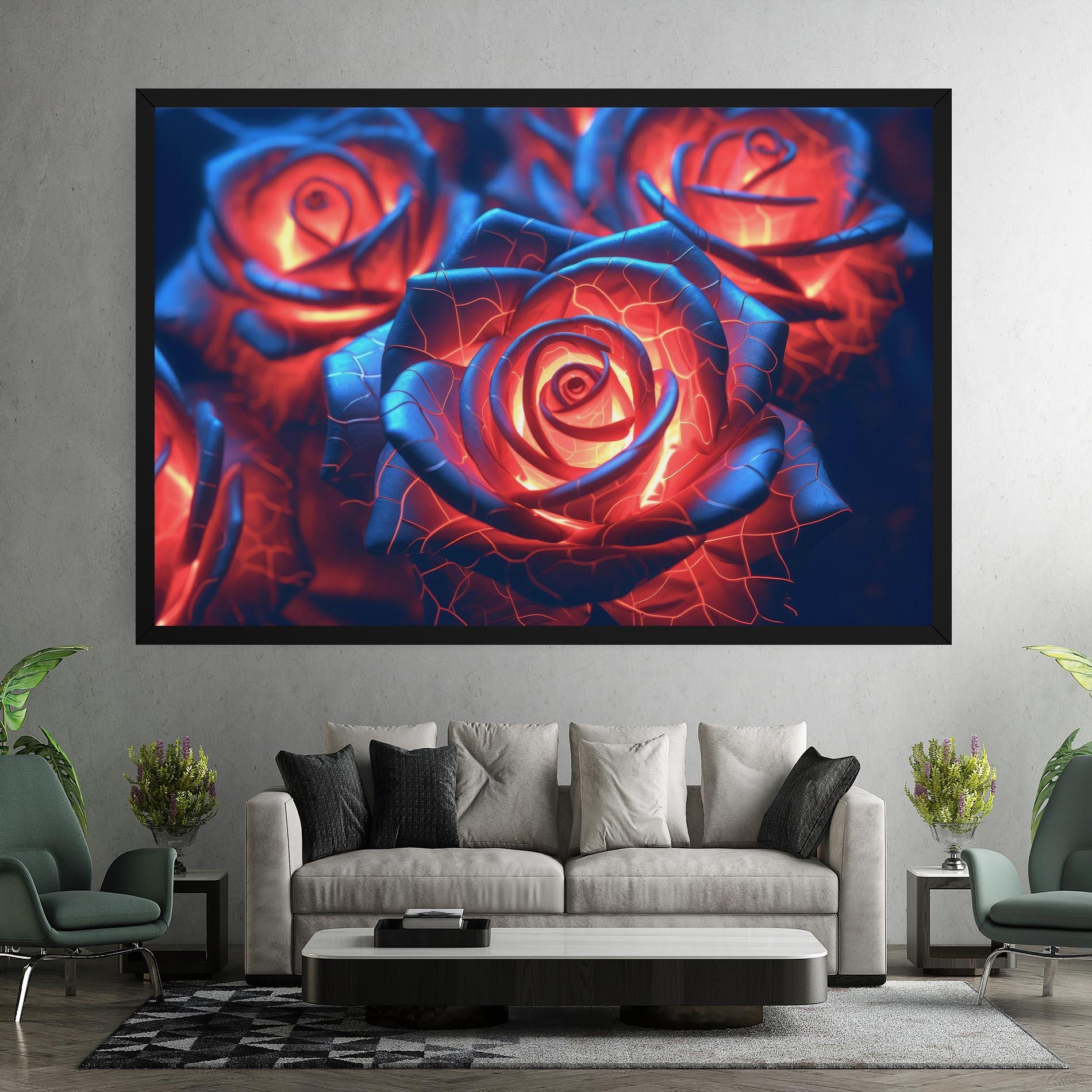 Leinwandbild Glowing Roses mockup 7