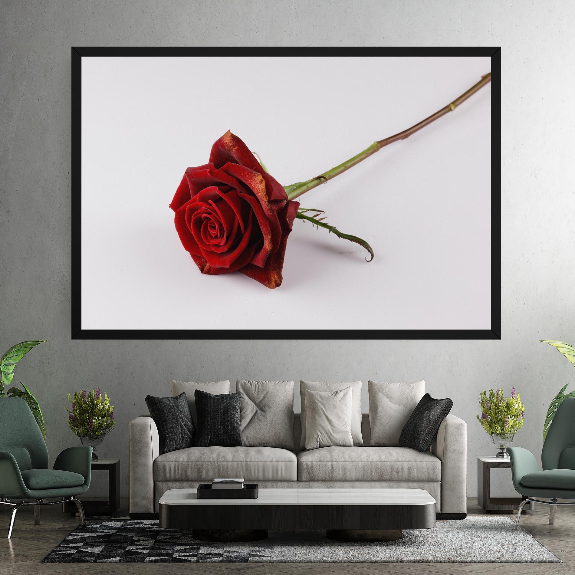 Leinwandbild Lonely Rose mockup 7