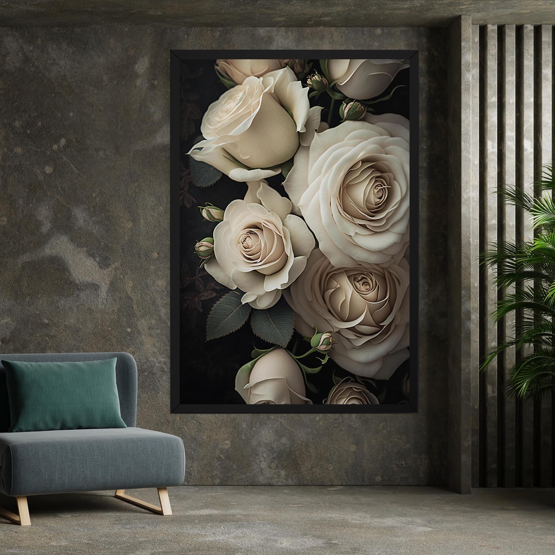Cream Roses Close Up mockup 7