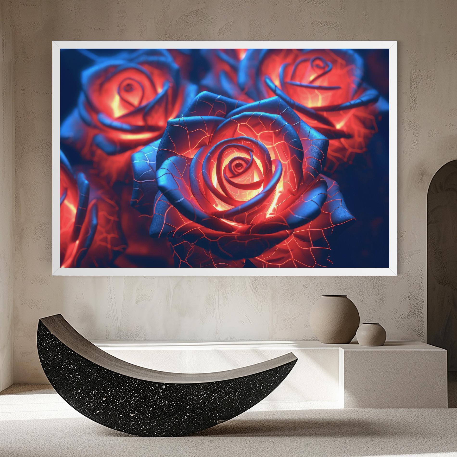 Leinwandbild Glowing Roses mockup 8