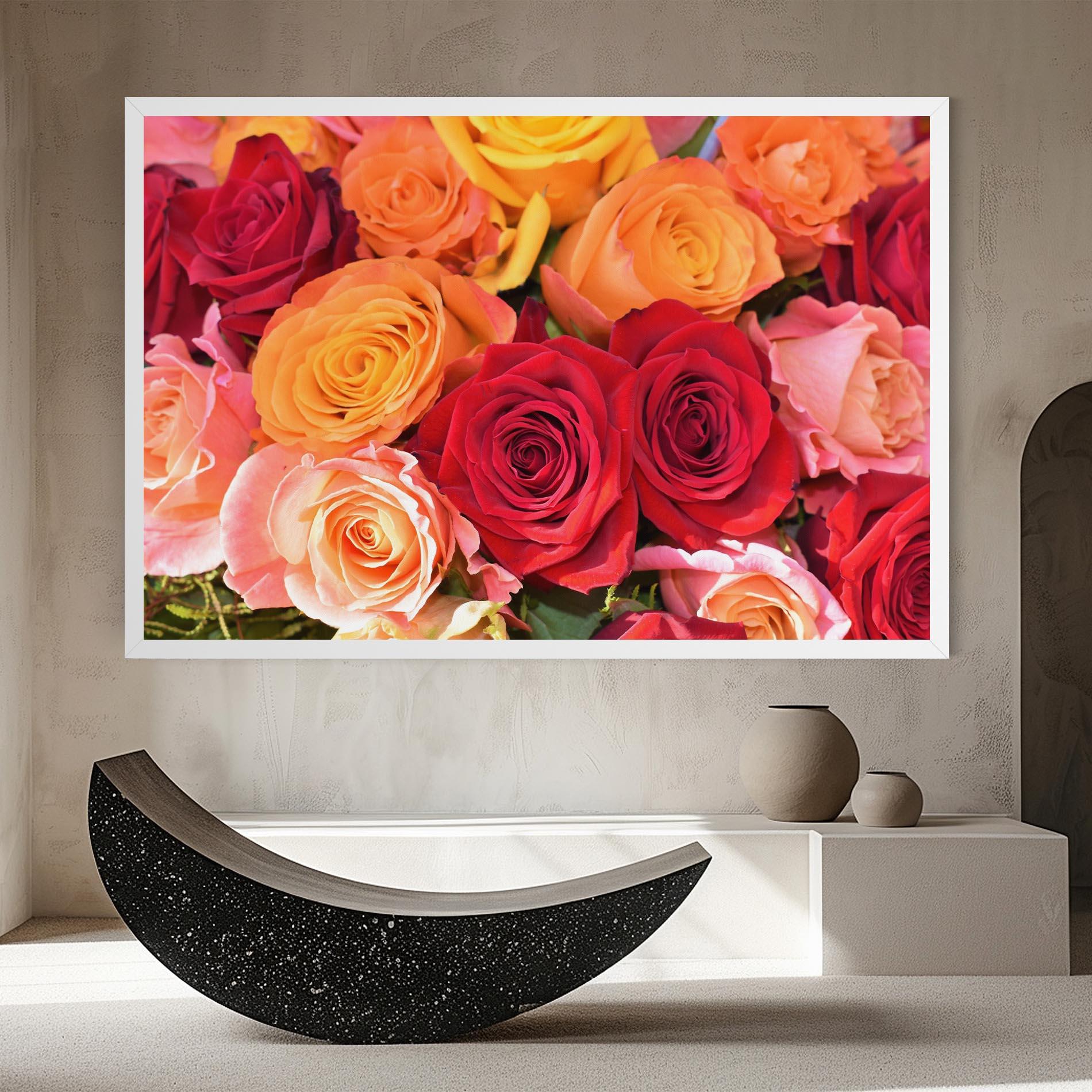 Leinwandbild Mixed Roses mockup 8