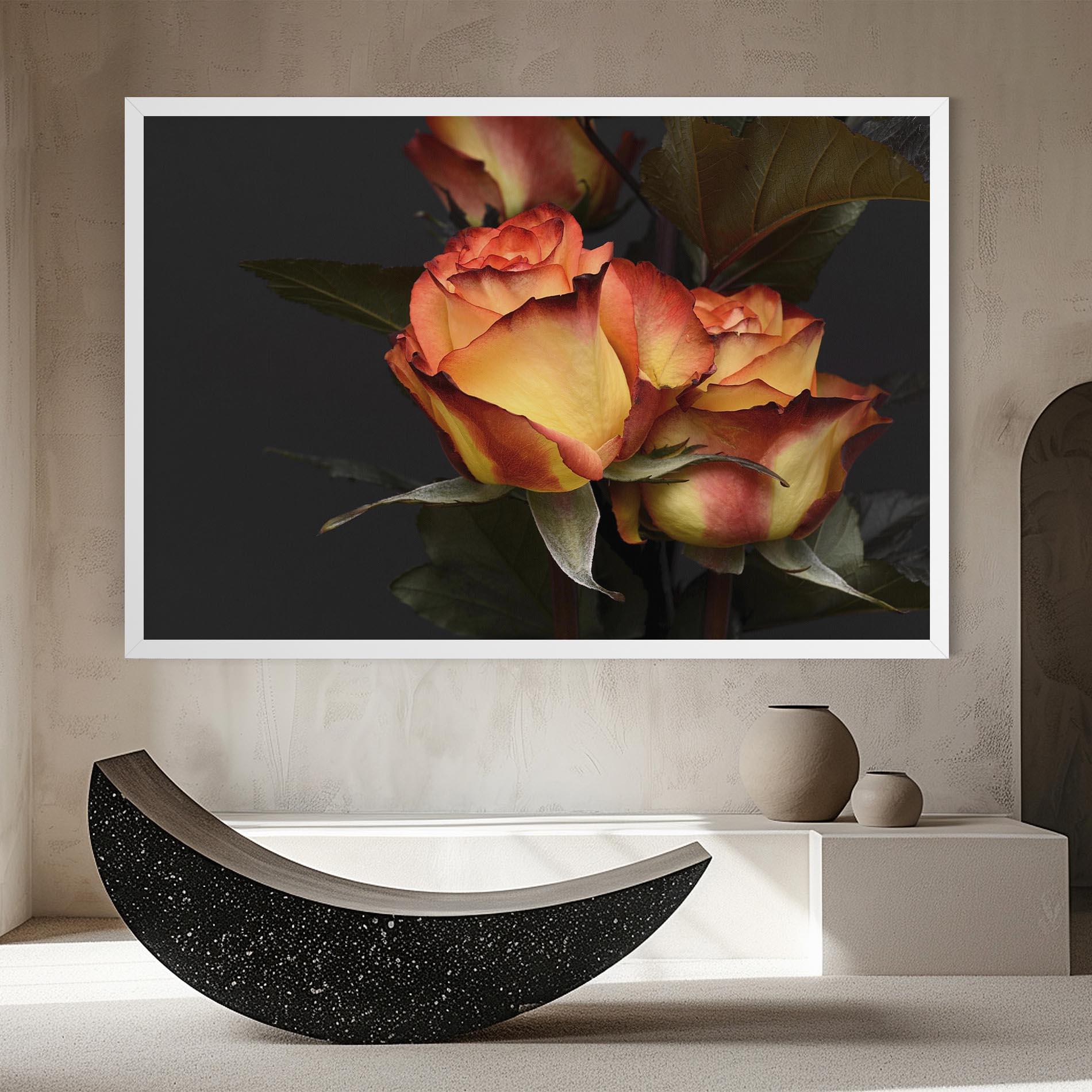 Leinwandbild Orange Rose mockup 8