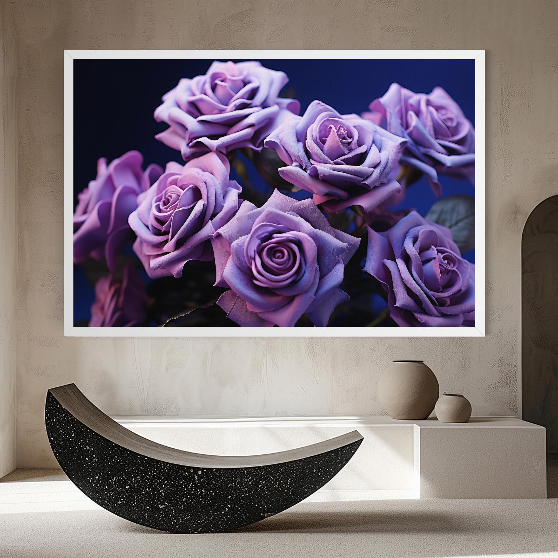 Leinwandbild Pastel Purple Rose mockup 8