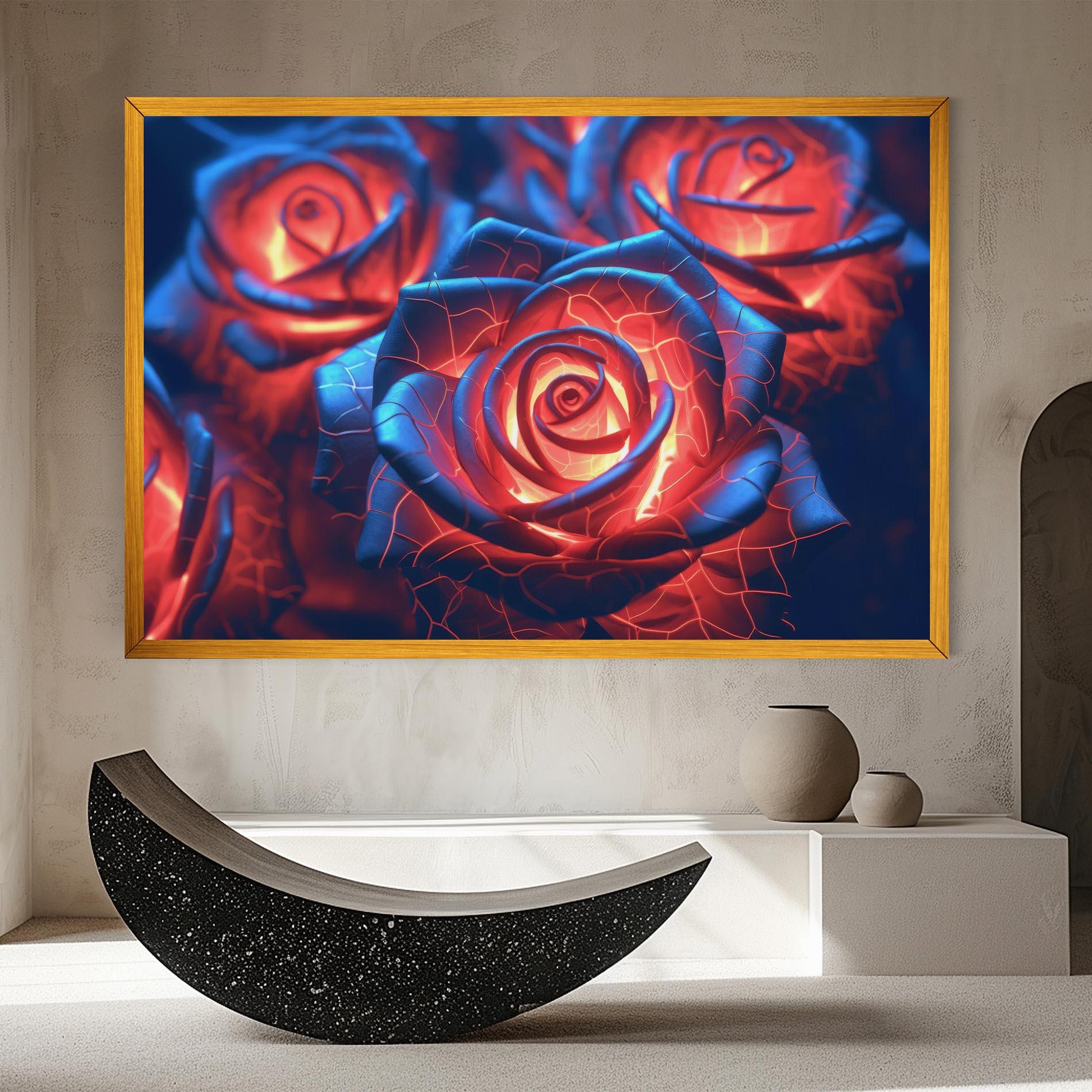 Leinwandbild Glowing Roses mockup 8