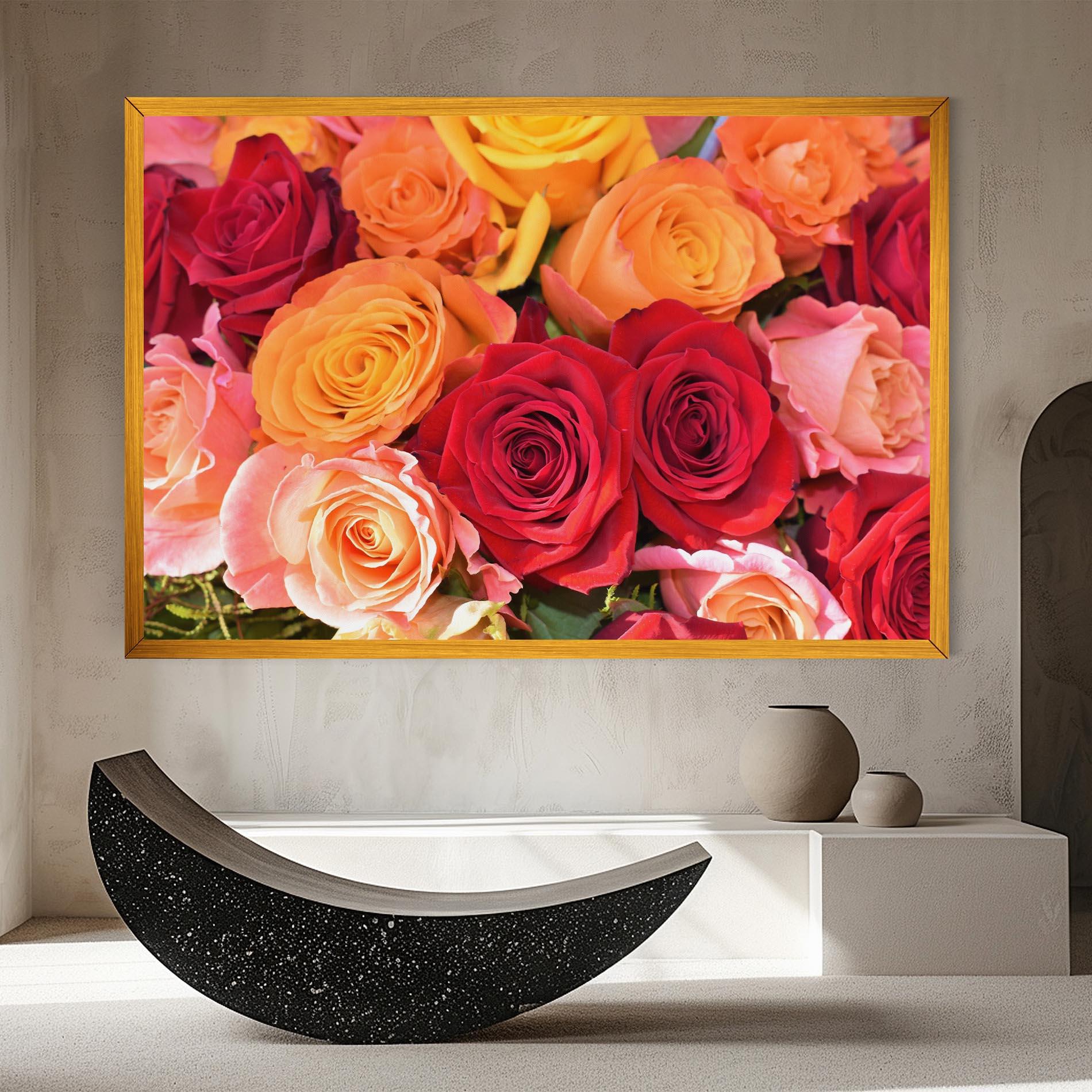 Leinwandbild Mixed Roses mockup 8