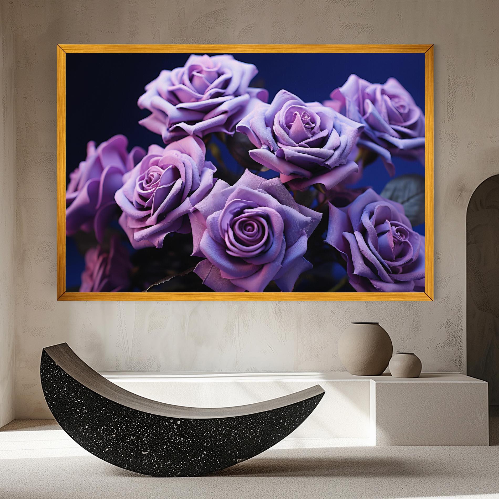 Leinwandbild Pastel Purple Rose mockup 8