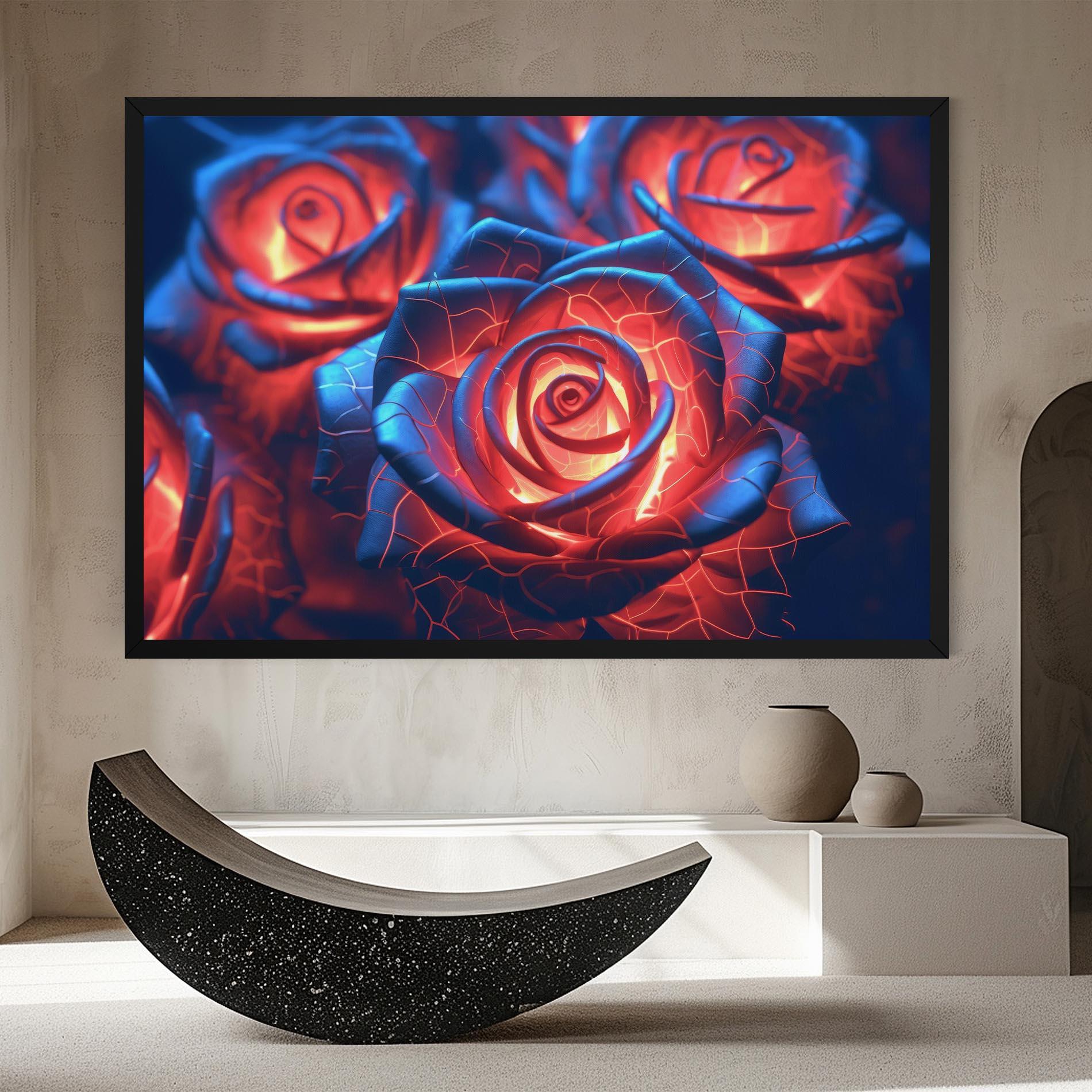 Leinwandbild Glowing Roses mockup 8