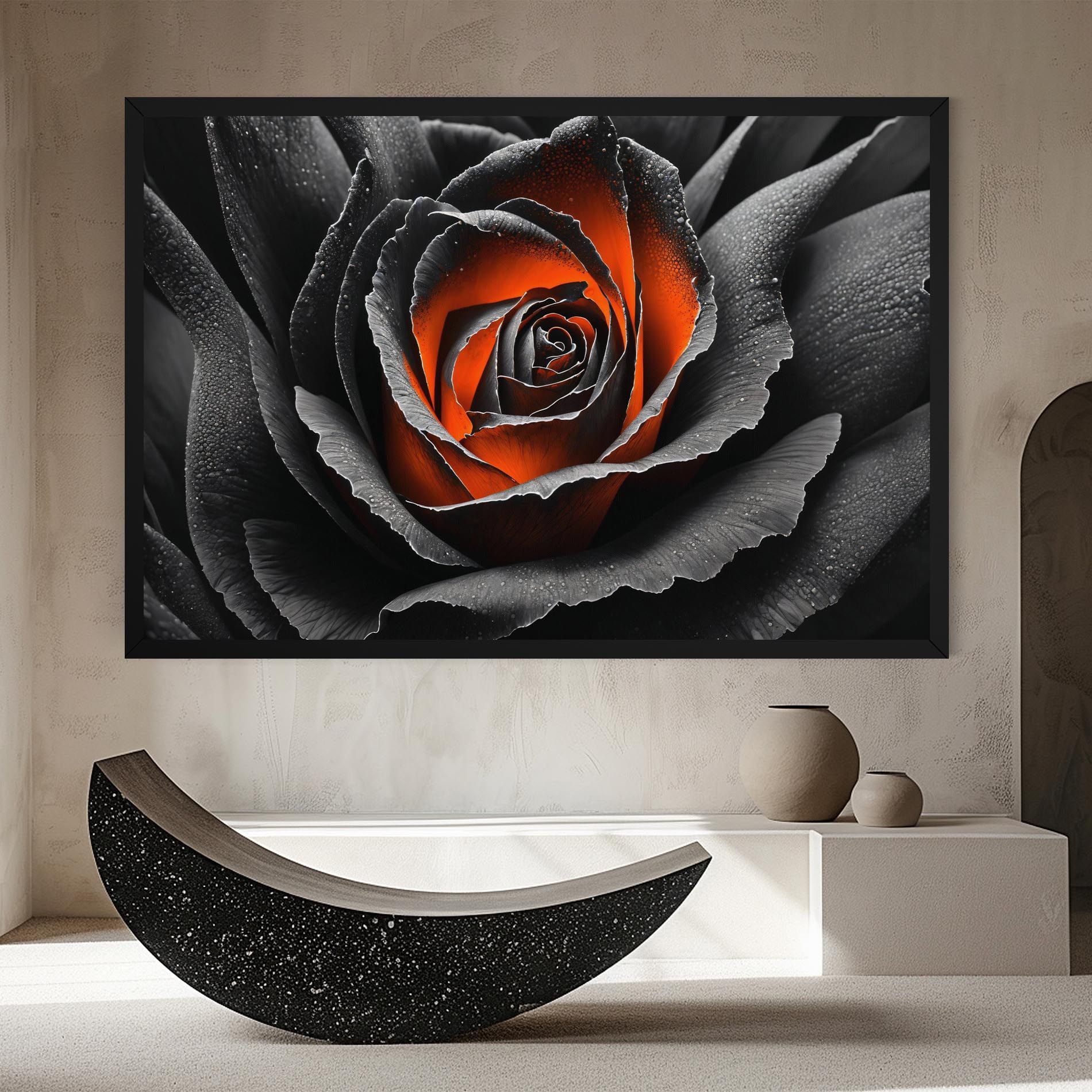 Grey Orange Rose mockup 8