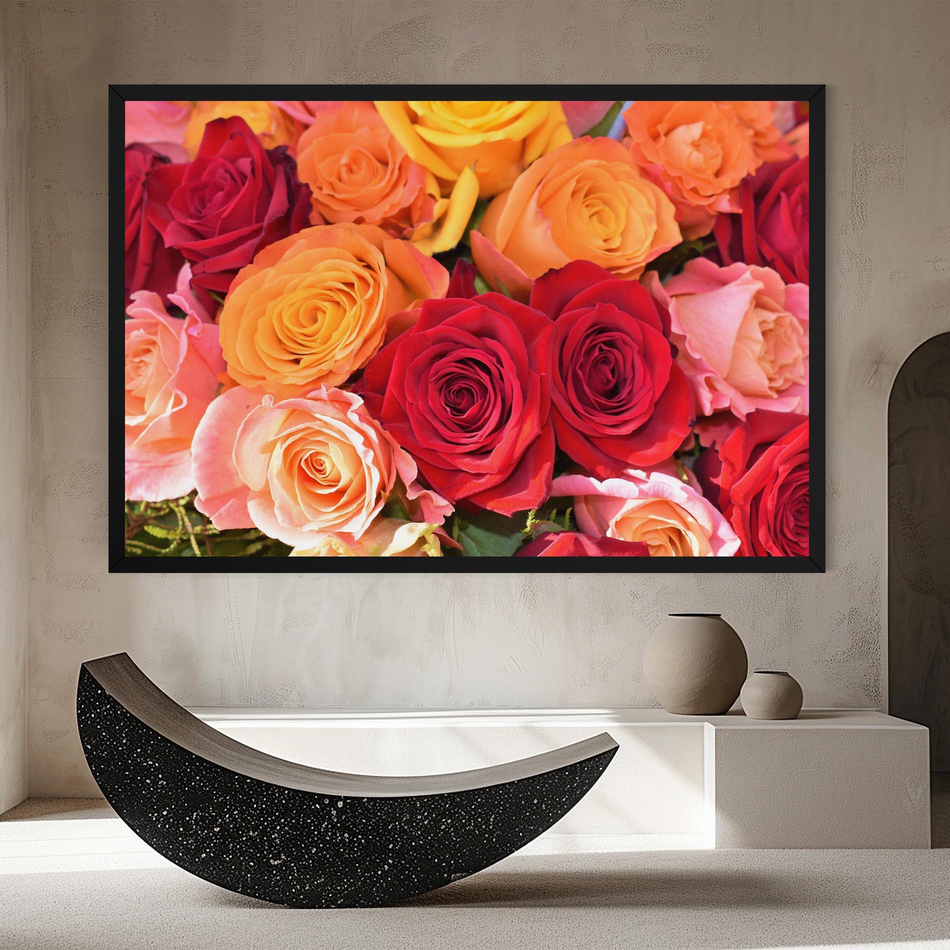 Leinwandbild Mixed Roses mockup 8
