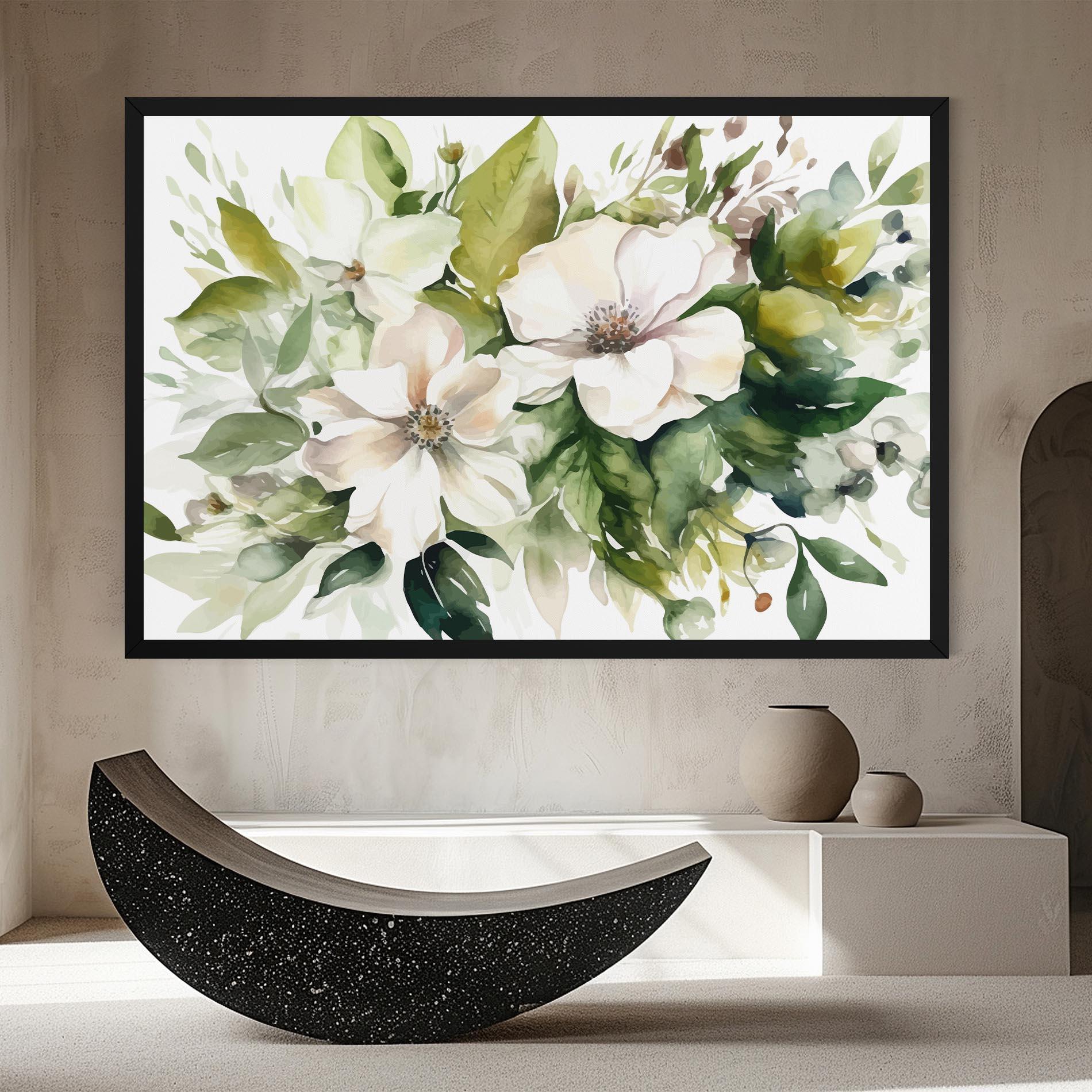 Leinwandbild Opened Rose mockup 8