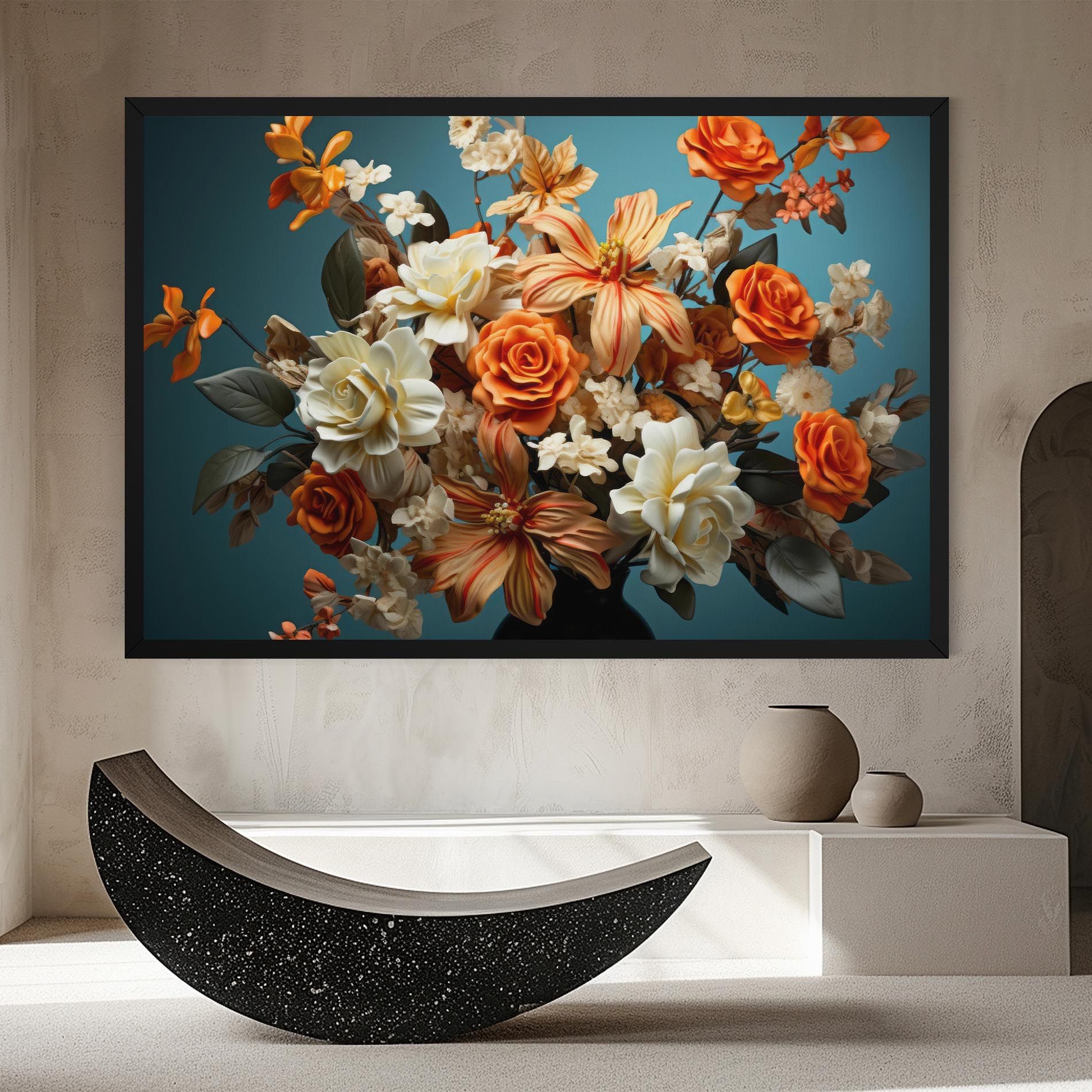 Orange Cream Rose mockup 8