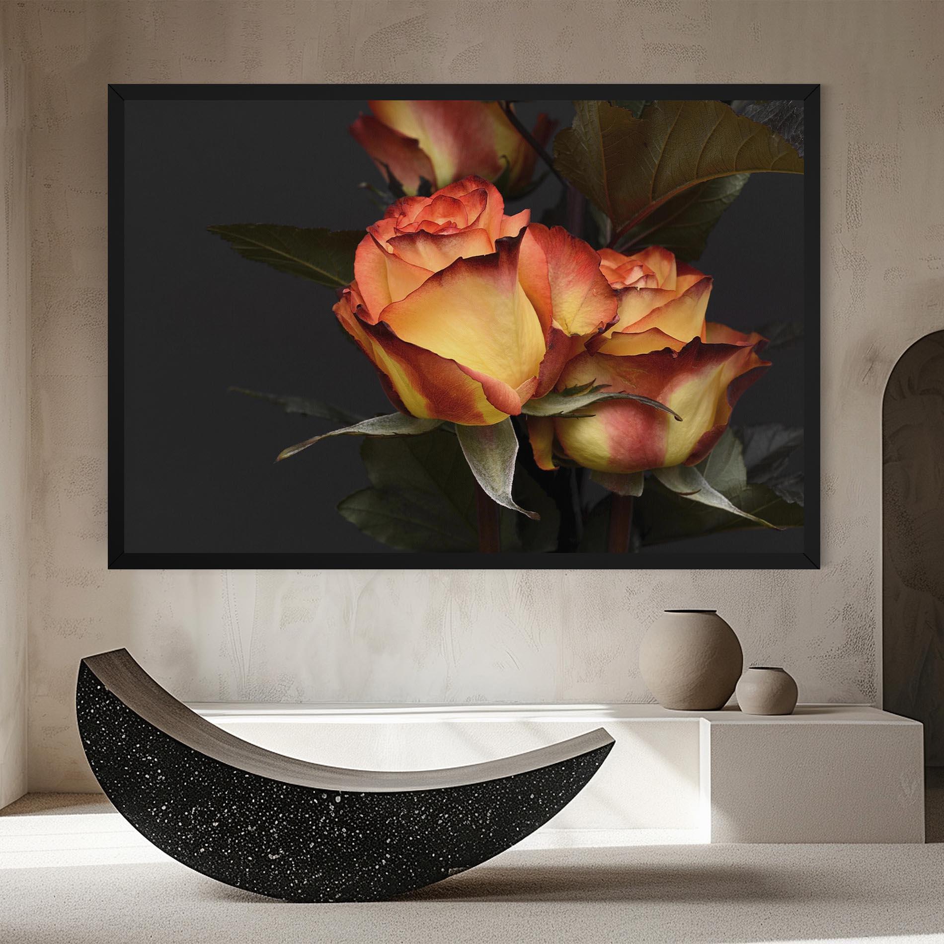 Leinwandbild Orange Rose mockup 8